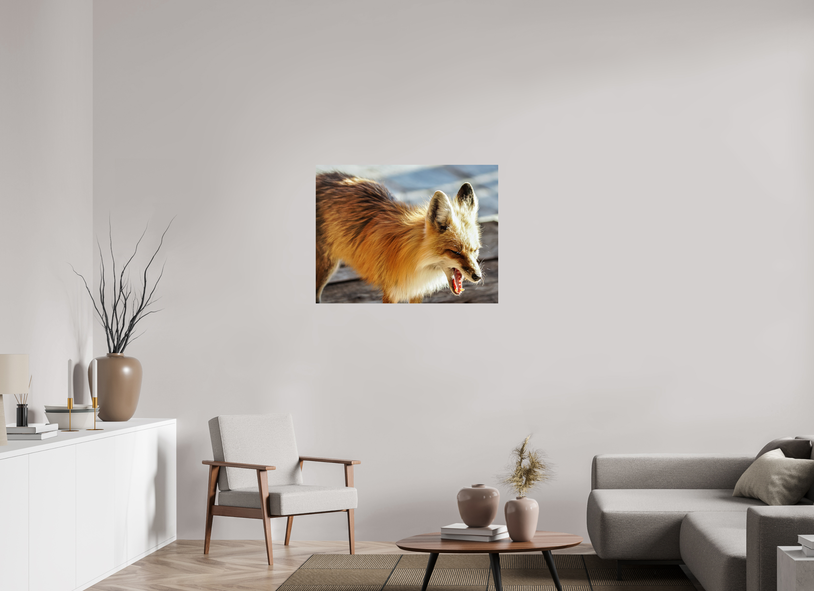 36.9 x 28″, PHOTO PAPER Fox