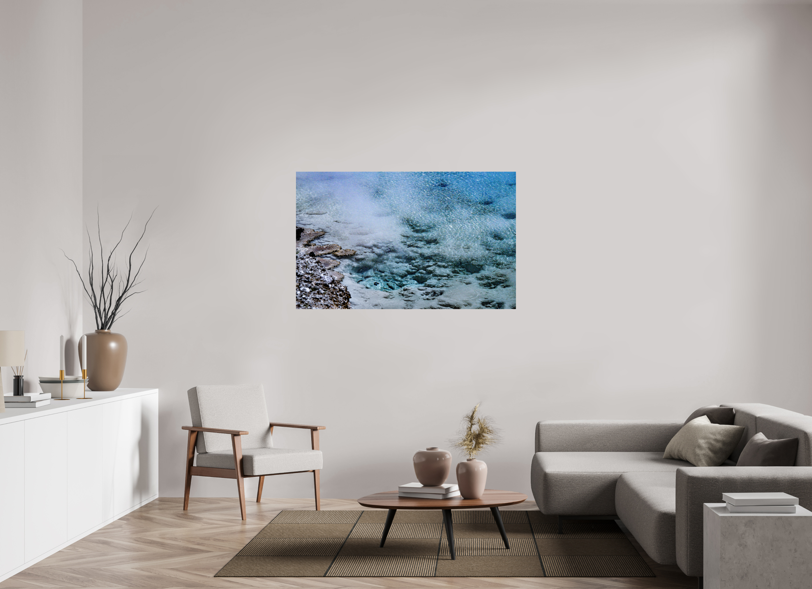 56 x 35″, METAL Yellowstone