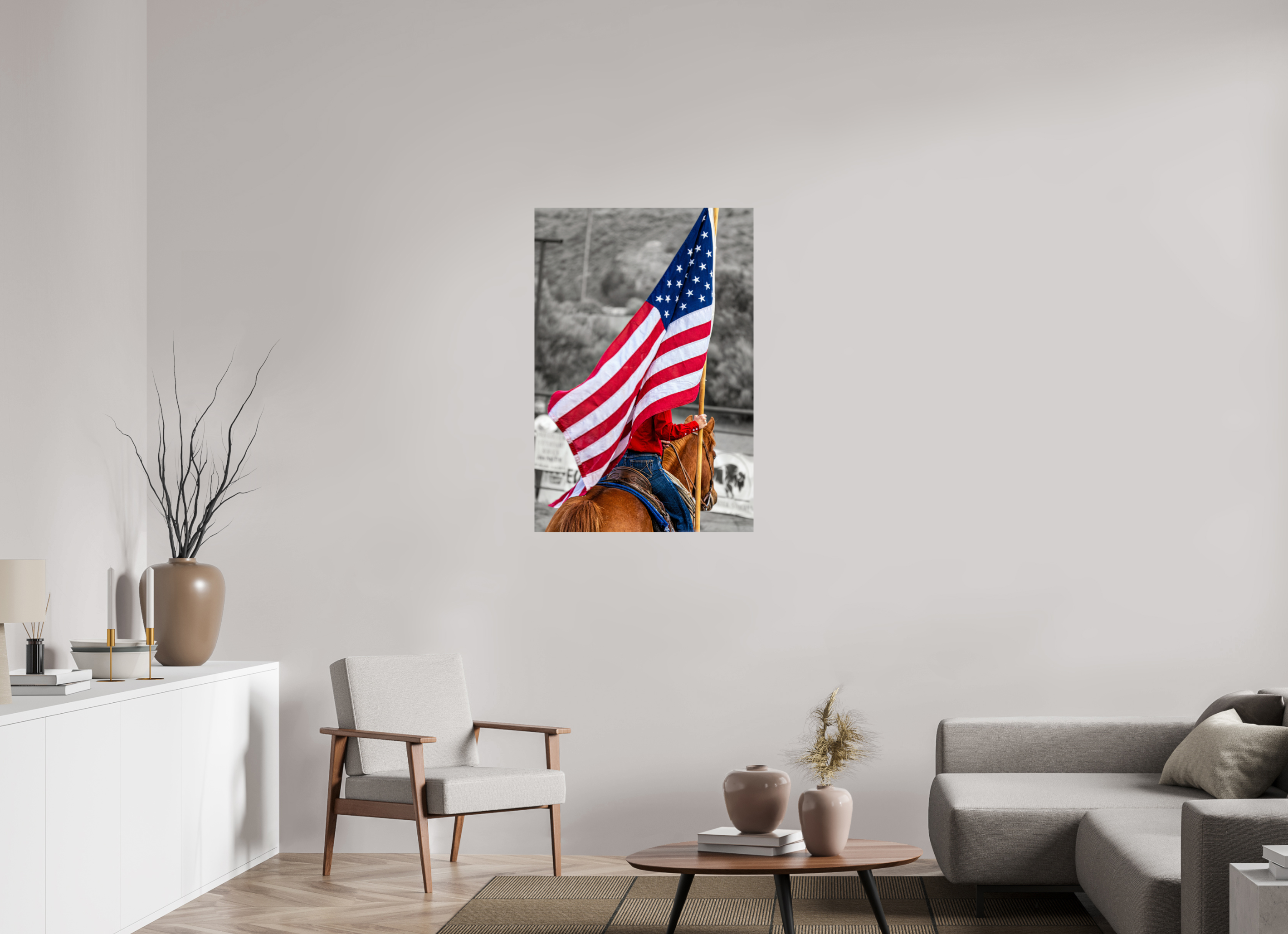 28 x 41.5″, PHOTO PAPER America 250 Flag Rider 9