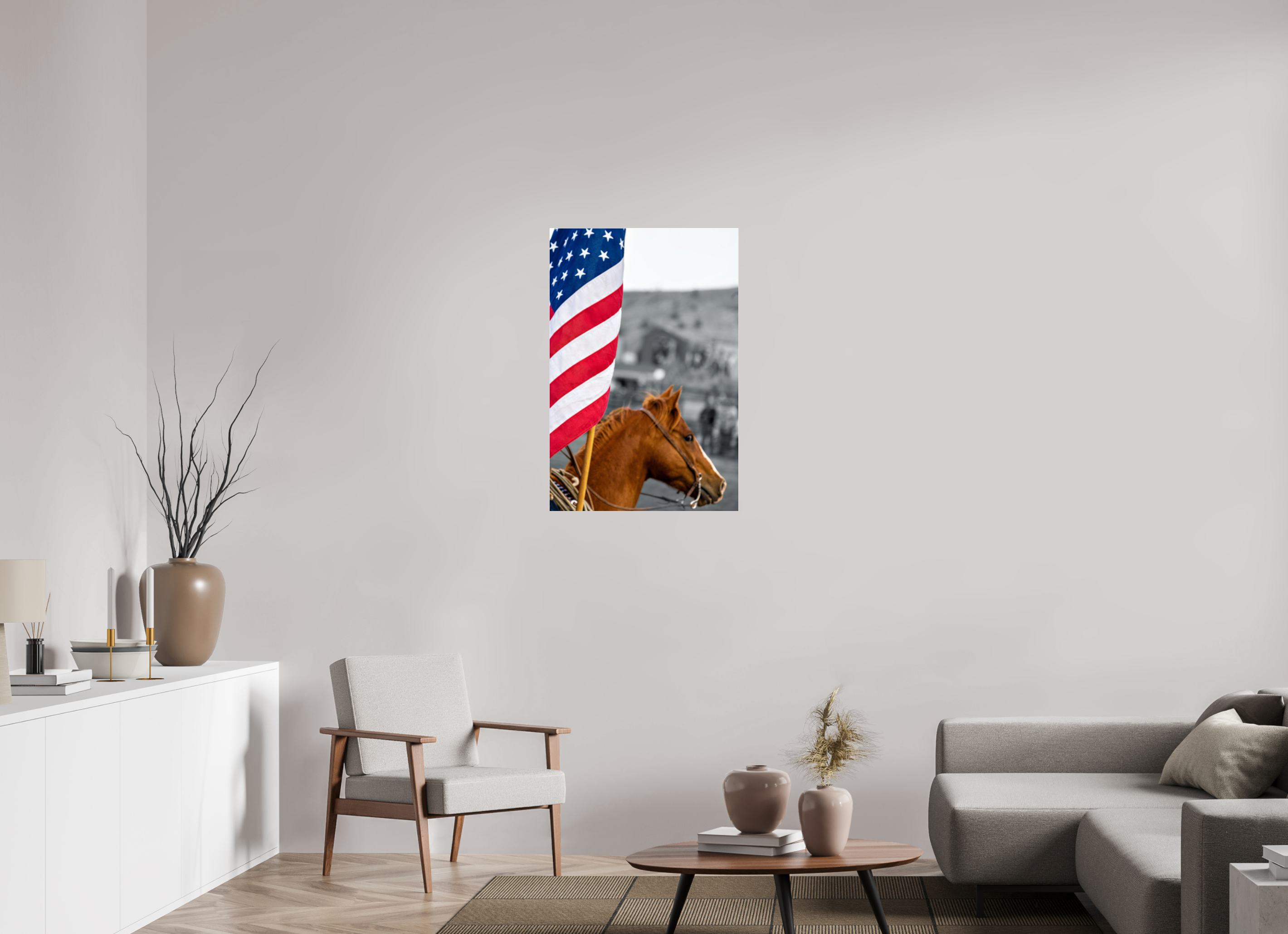 24 x 36″, ACRYLIC America 250 Flag Rider 4
