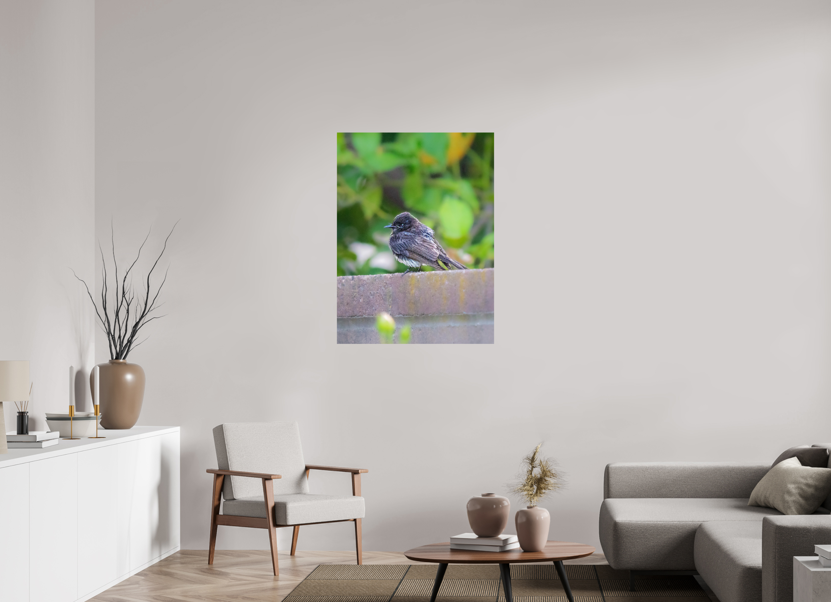 31 x 41.7″, METAL Bird