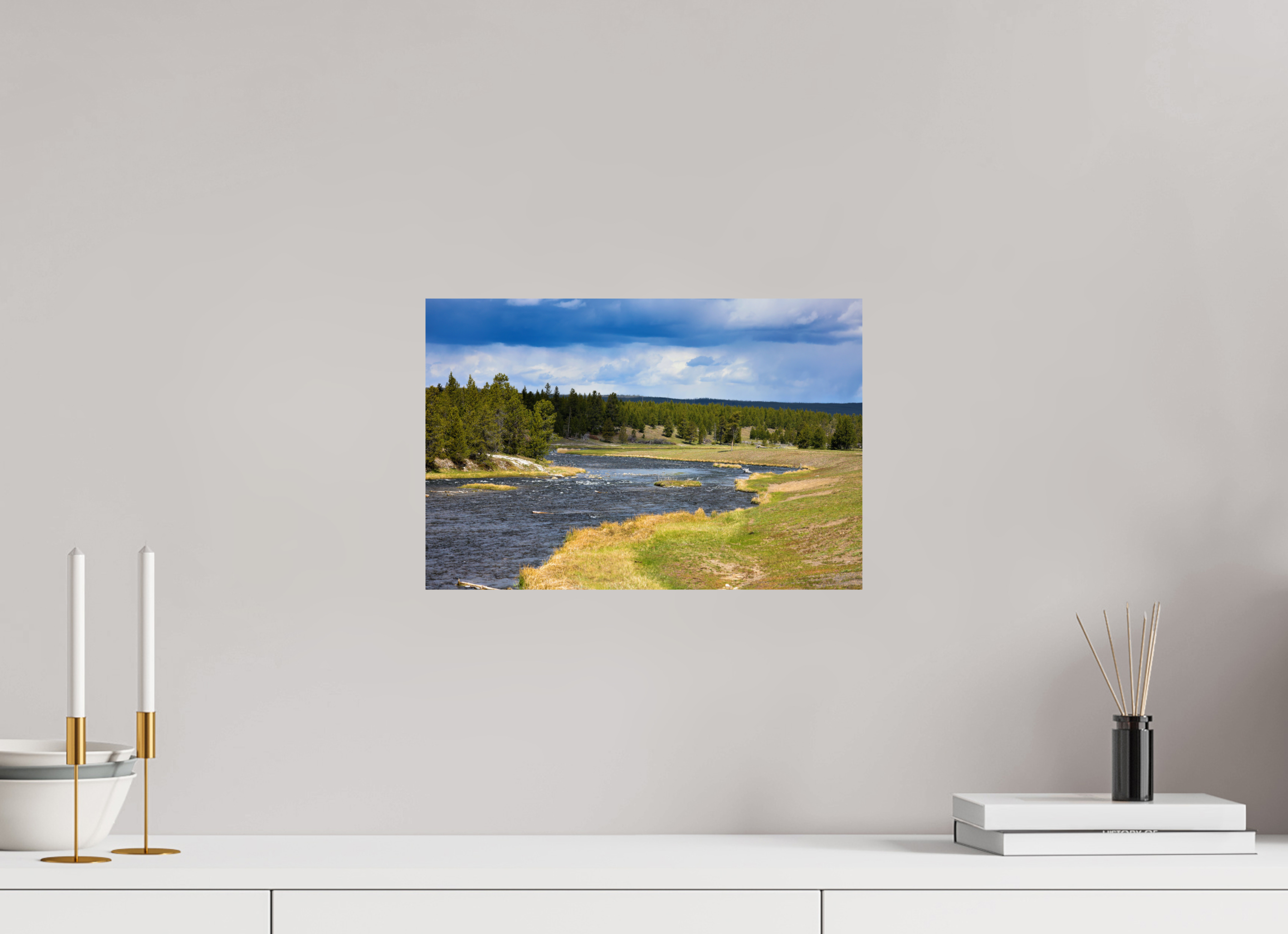 15 x 10″, METAL Yellowstone
