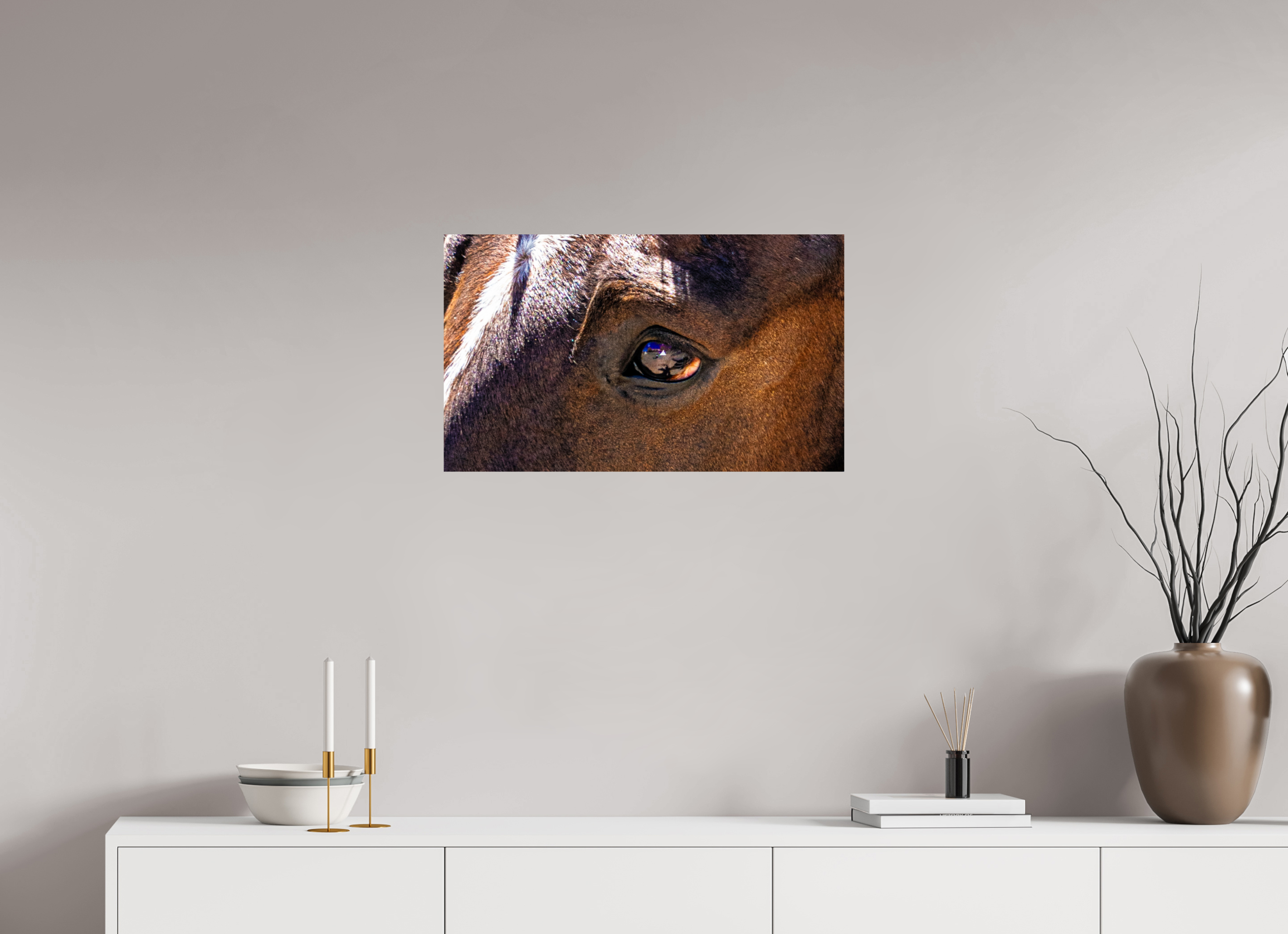 27 x 16″, METAL Pack Horse Eye