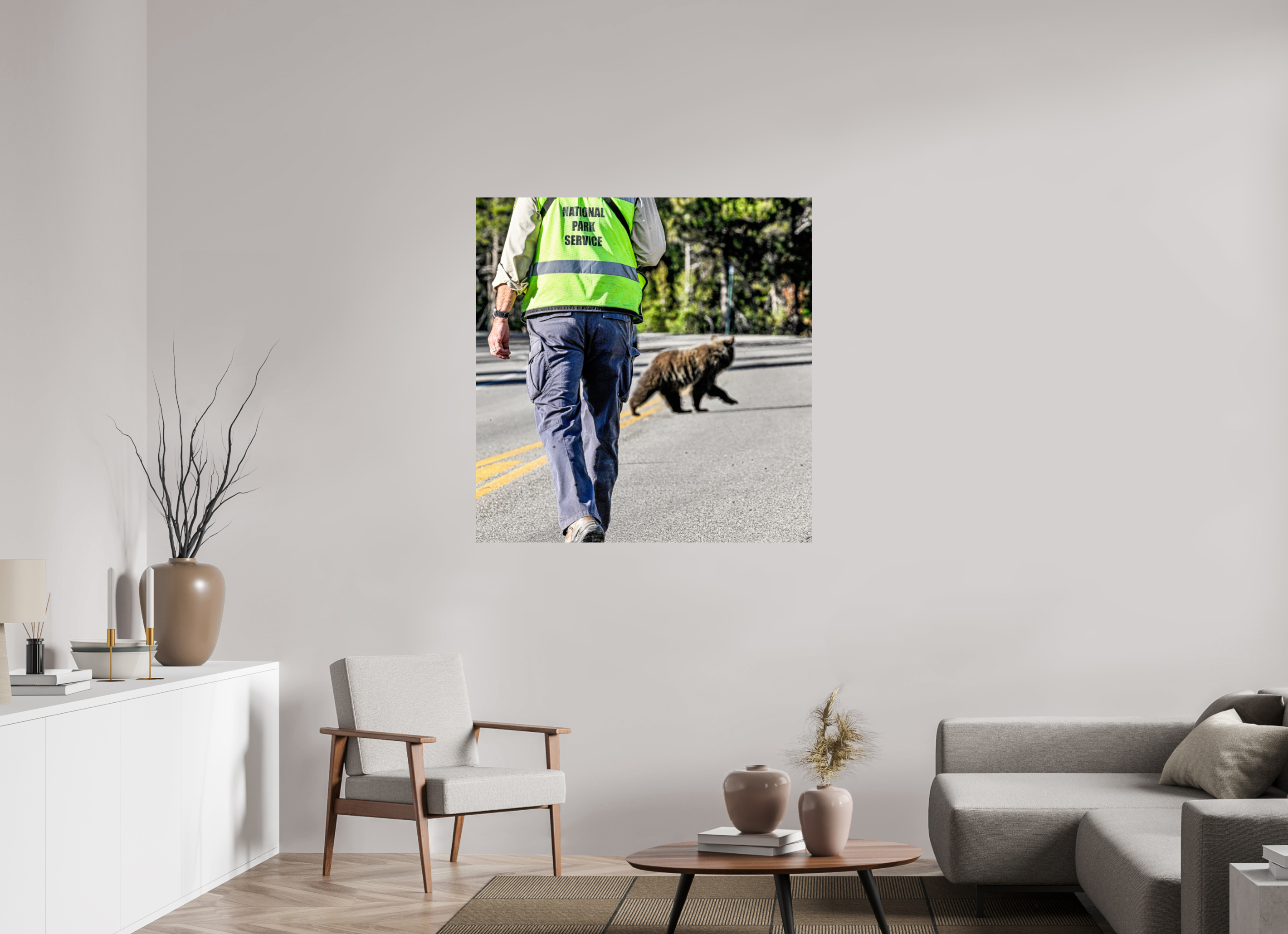 43 x 44.1″, PHOTO PAPER Bear