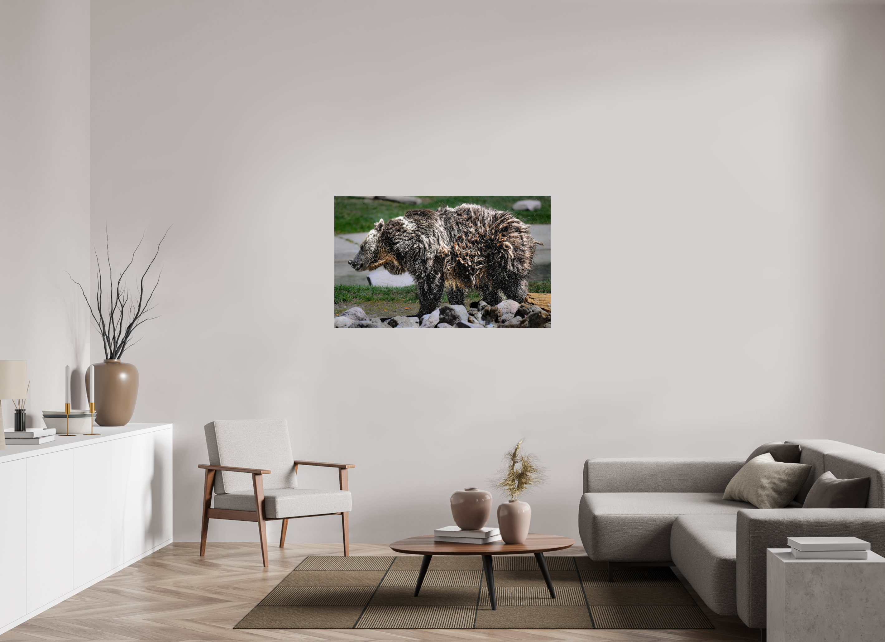 50.6 x 31″, ACRYLIC Bear