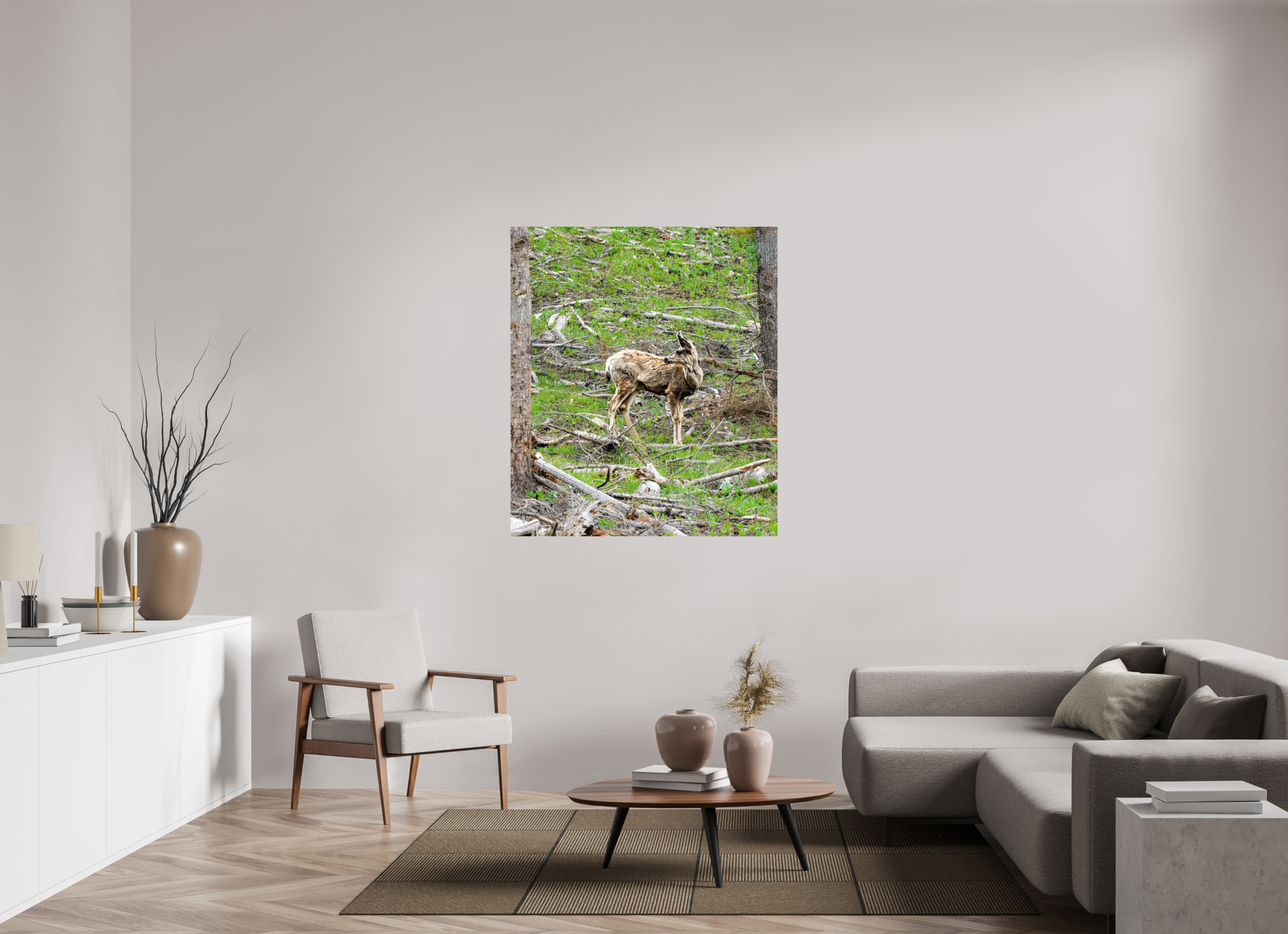 43 x 49.9″, PHOTO PAPER Deer