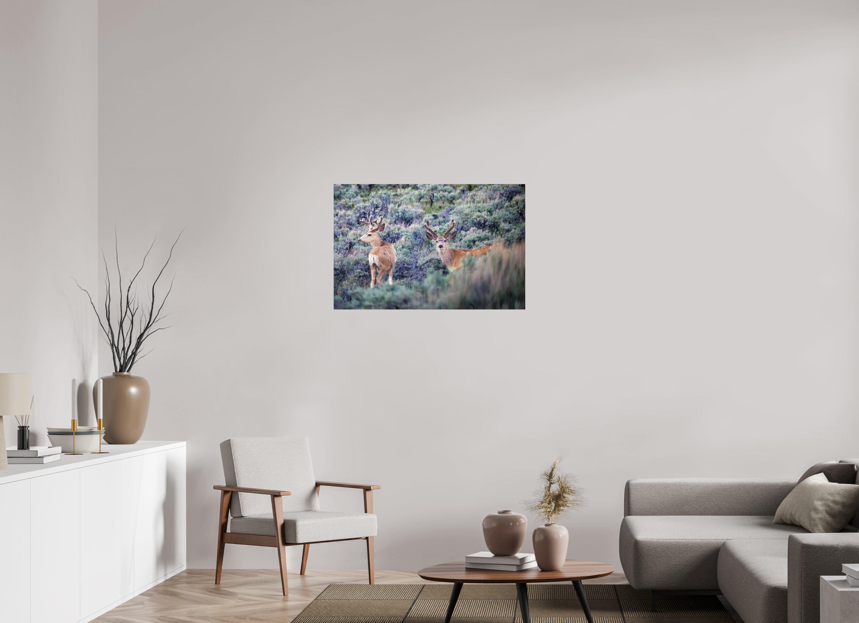36.7 x 24″, PHOTO PAPER Deer