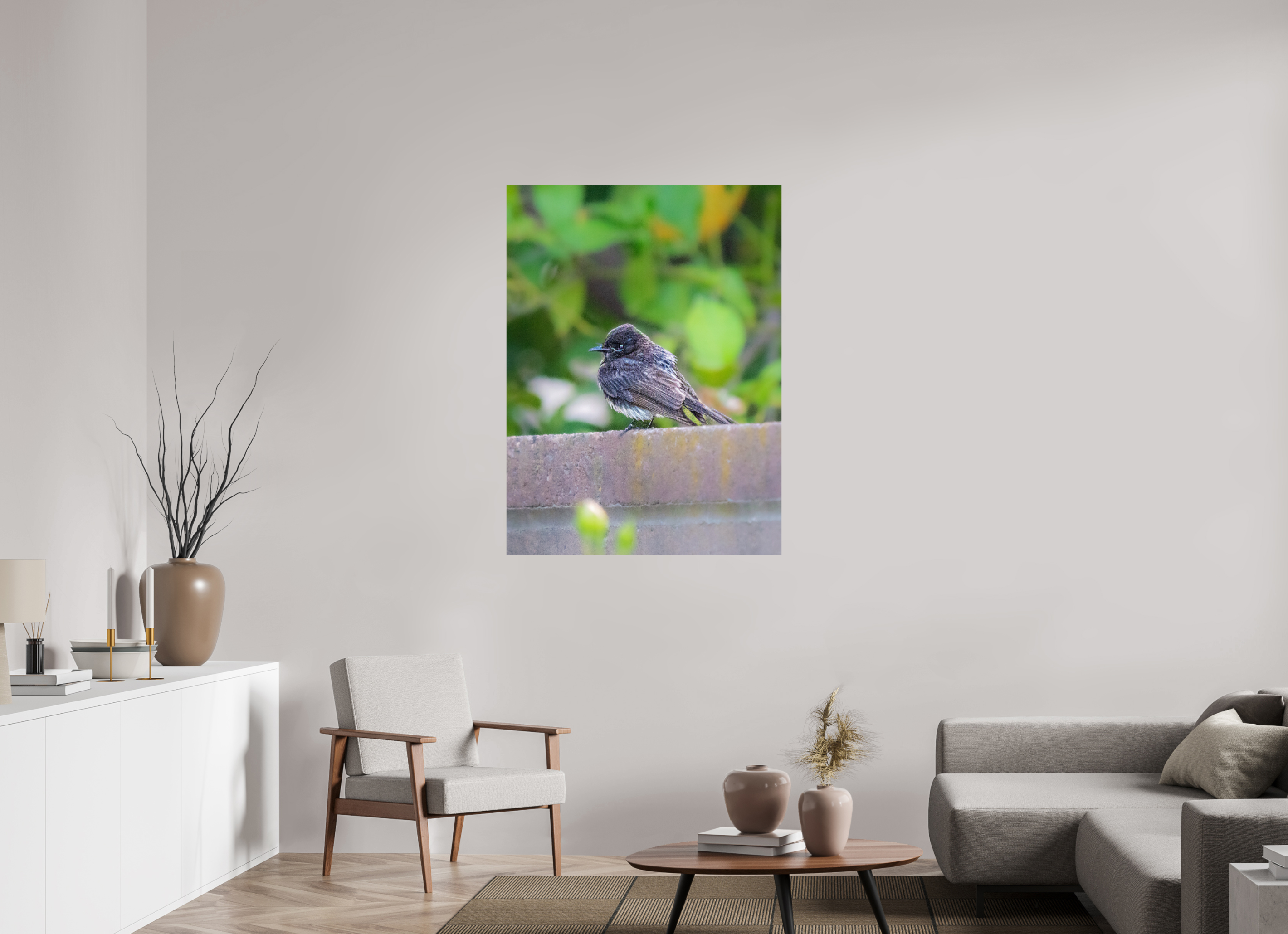 35 x 47.1″, METAL Bird