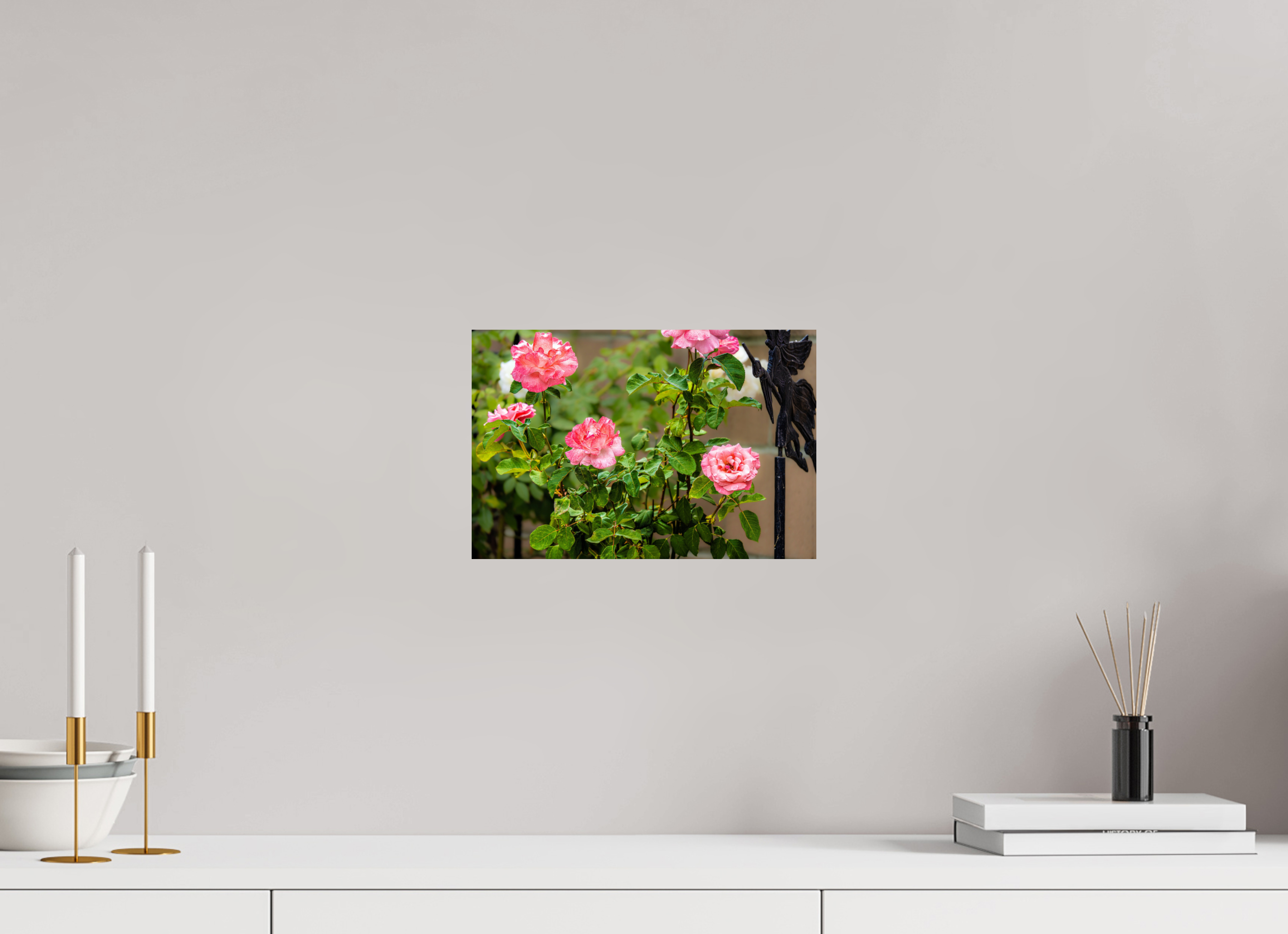 12 x 8″, PHOTO PAPER Pink Rose Bush
