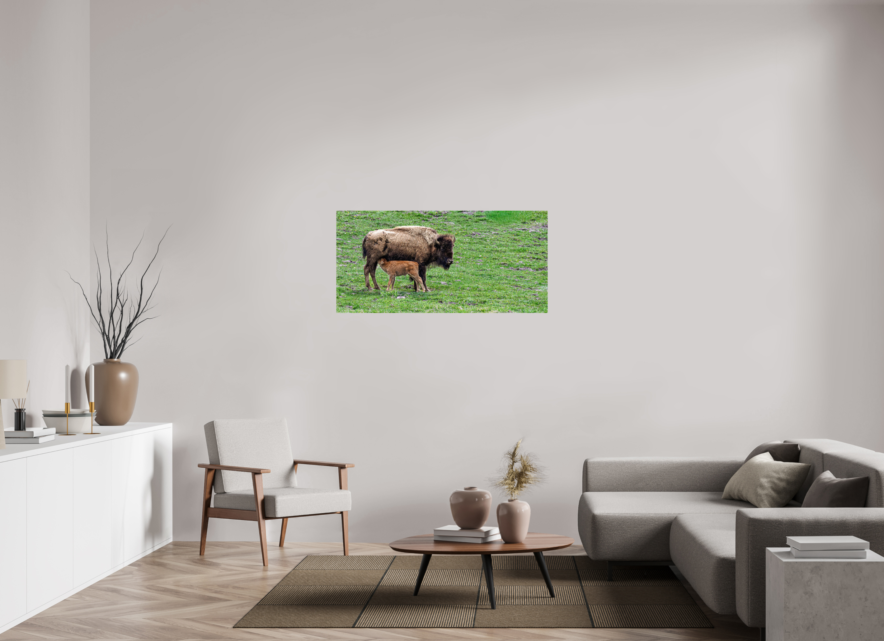 49.6 x 24″, PHOTO PAPER Red Dog Nursing