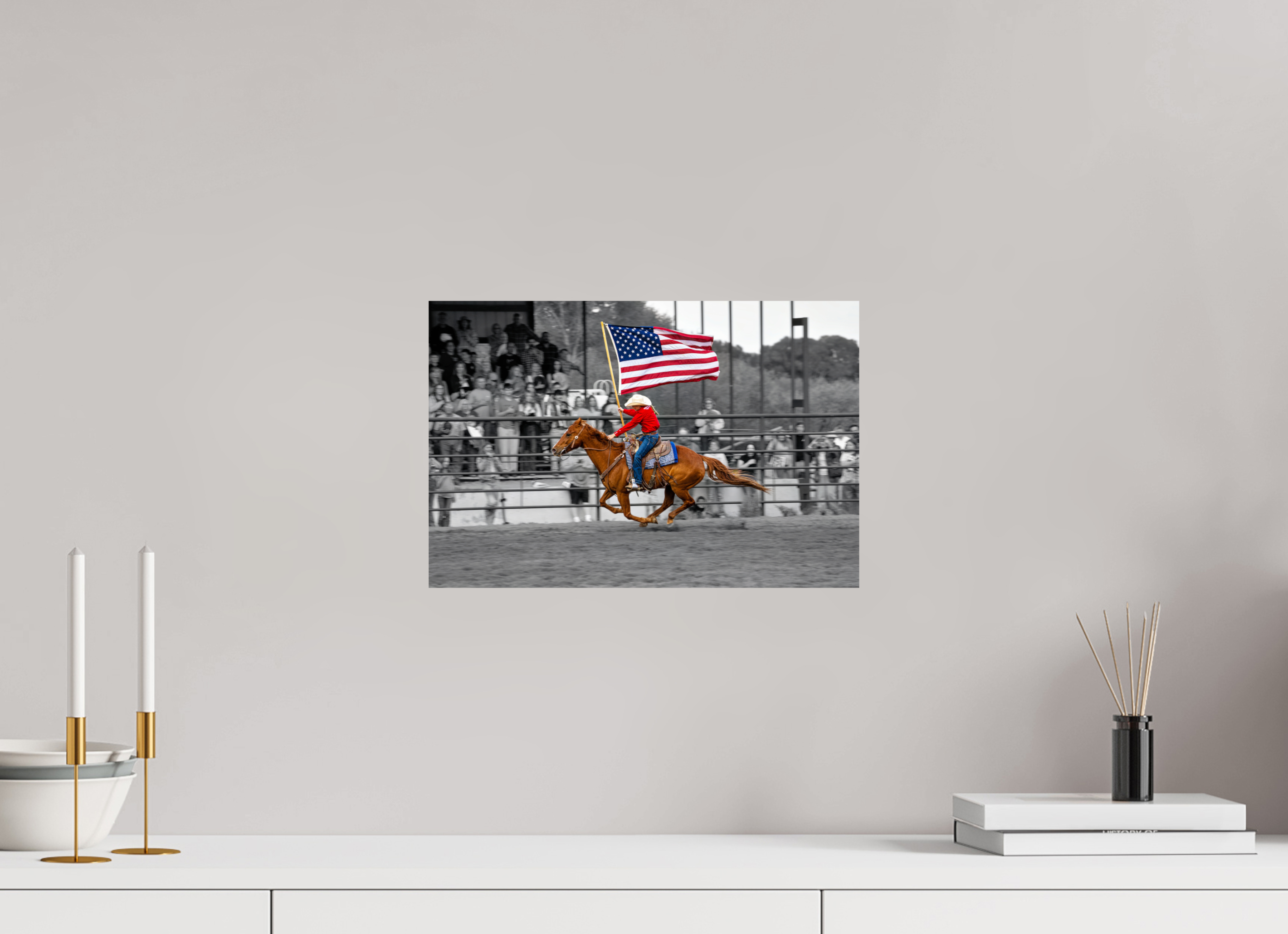 15 x 10″, PHOTO PAPER America 250 Flag Rider 7
