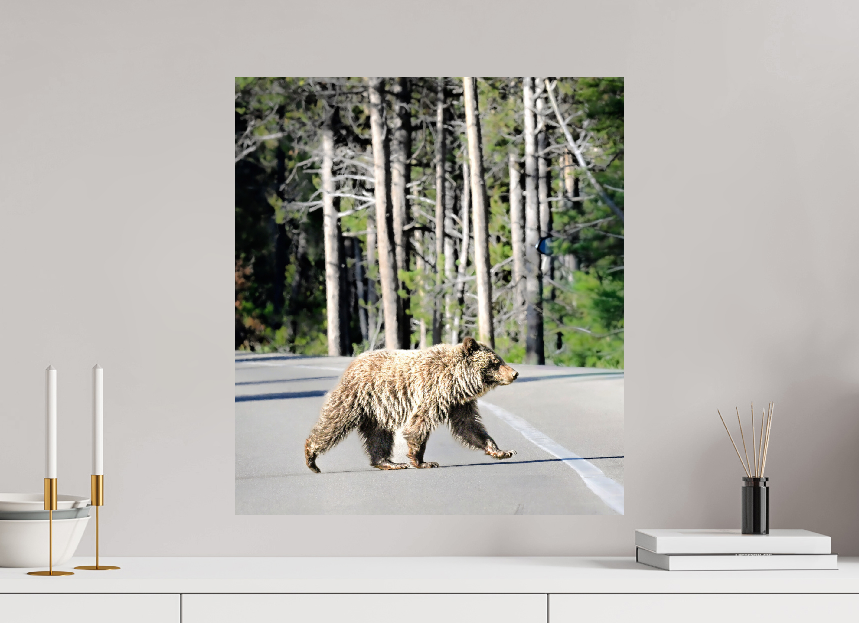 20 x 22.6″, METAL Bear