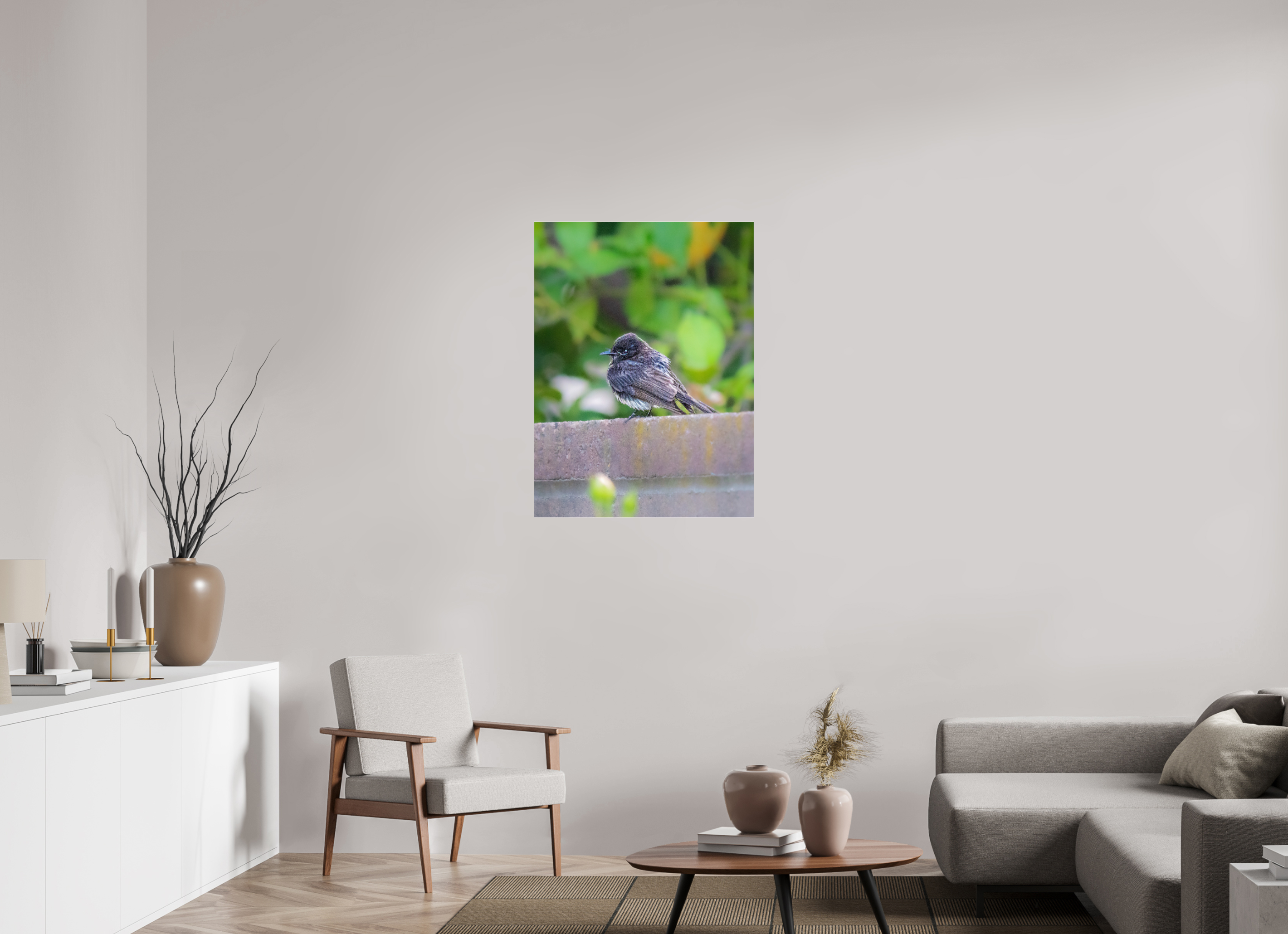 28 x 37.7″, ACRYLIC Bird