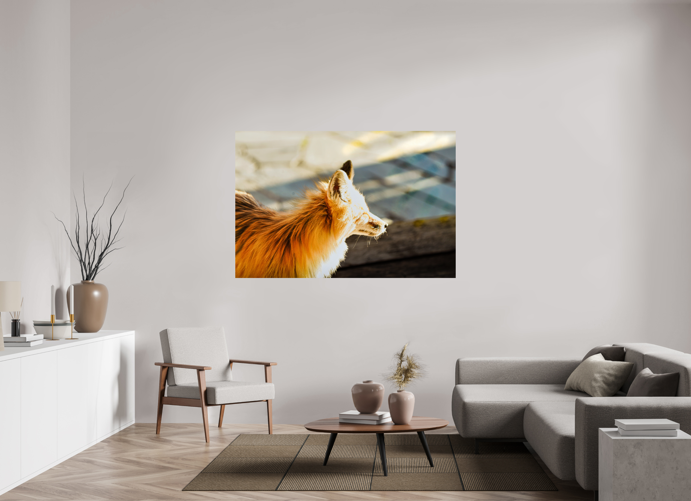 66 x 44″, METAL Fox