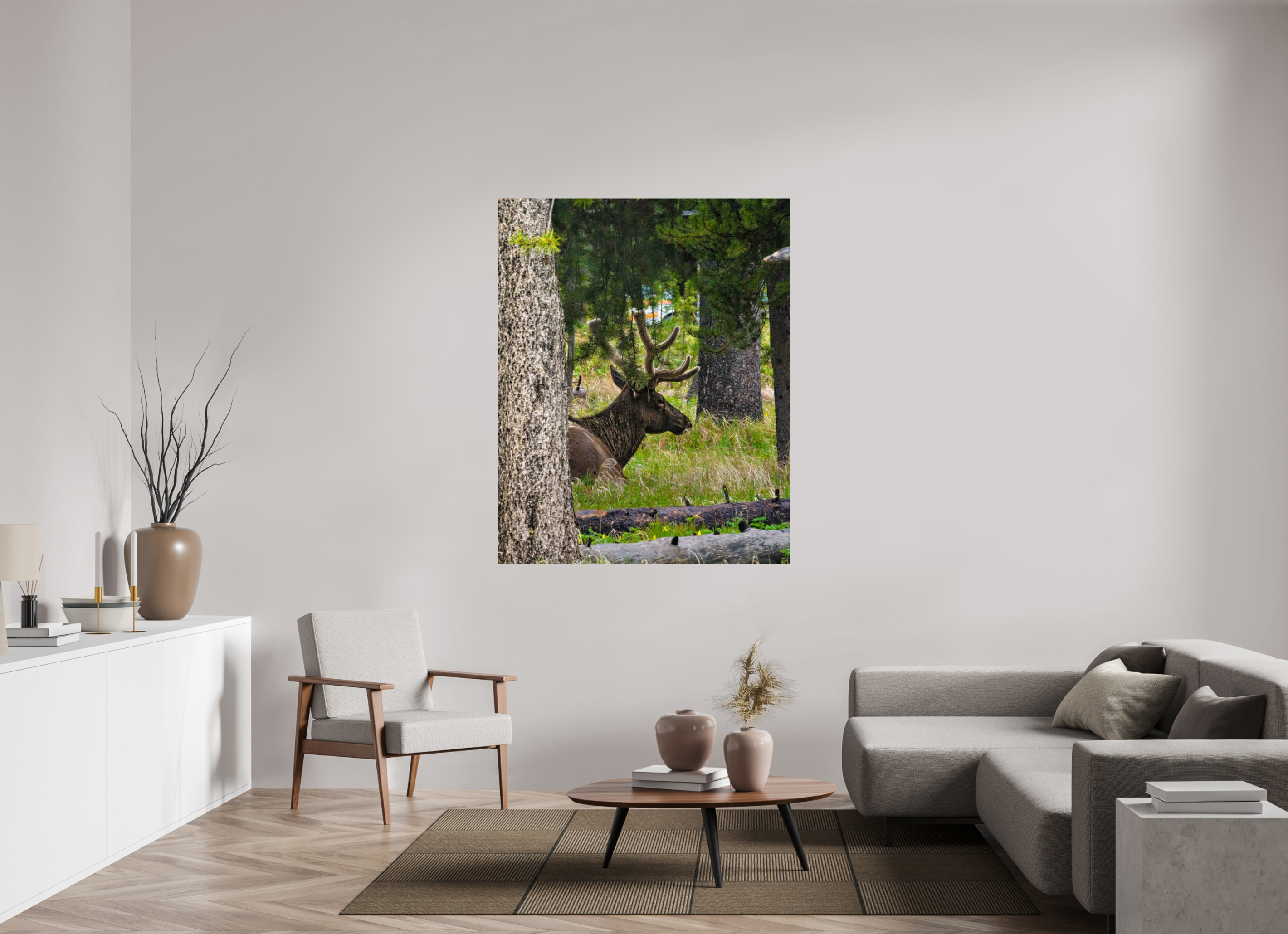 47 x 58.7″, METAL Elk