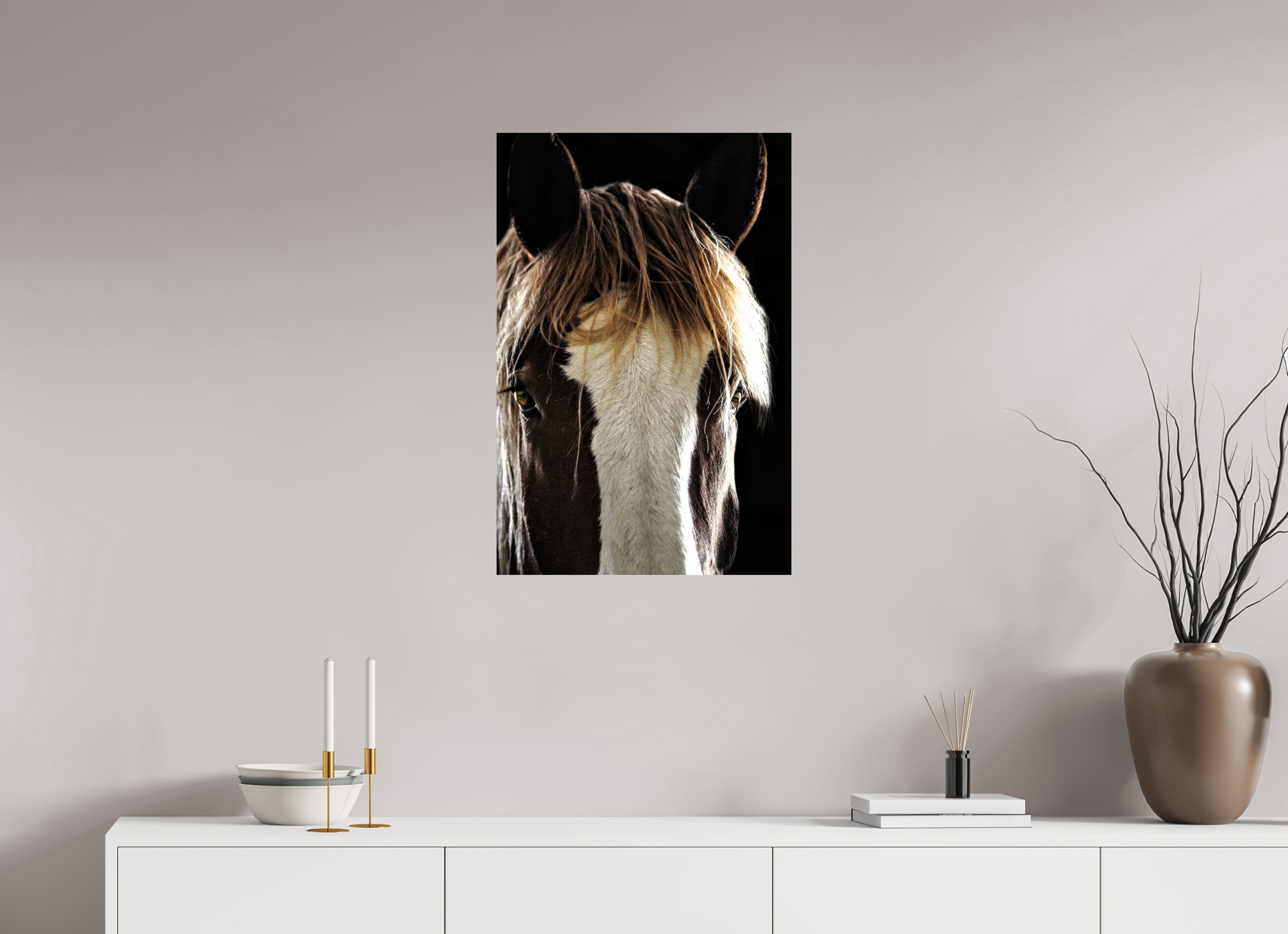 20 x 30″, PHOTO PAPER Tiny Tim Black Background