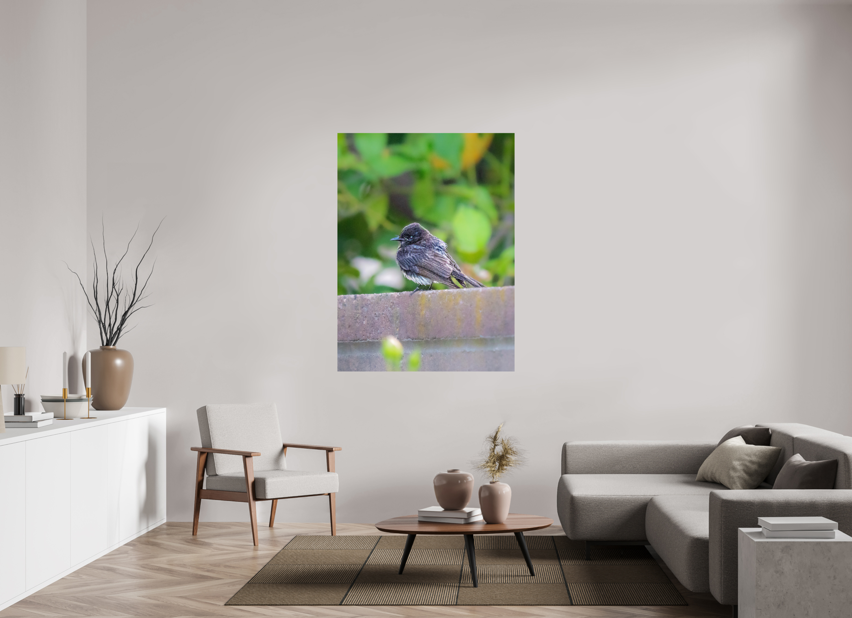 43 x 57.9″, METAL Bird