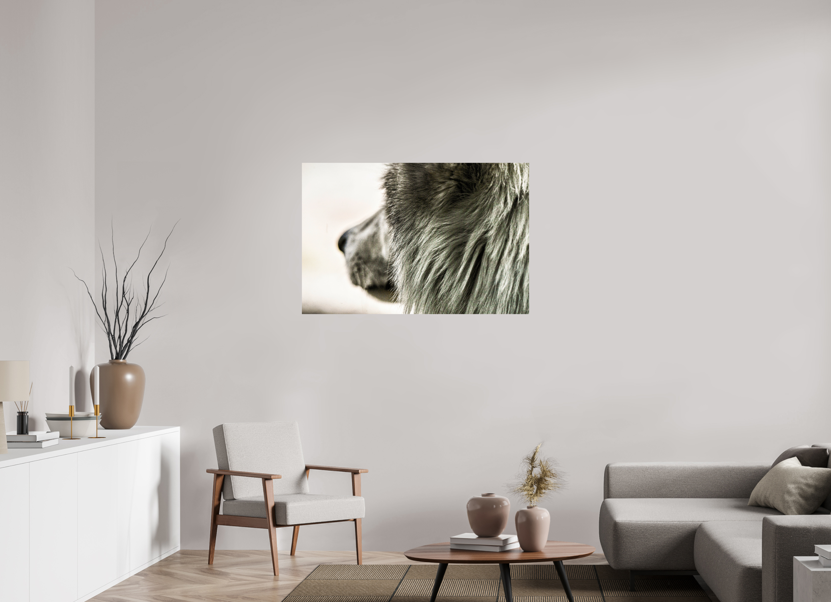 45 x 30″, PHOTO PAPER Wolf