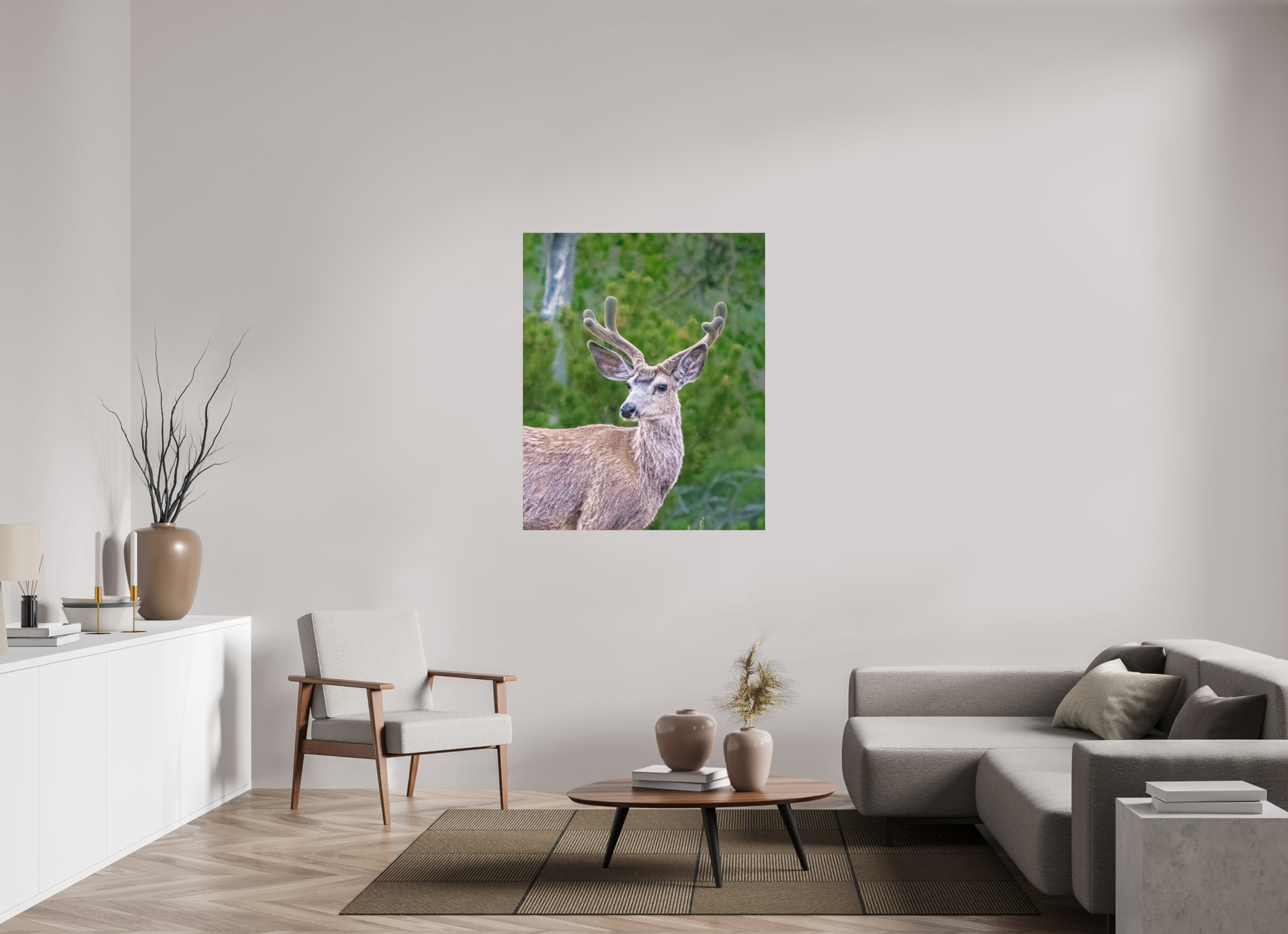 39 x 47.9″, PHOTO PAPER Deer