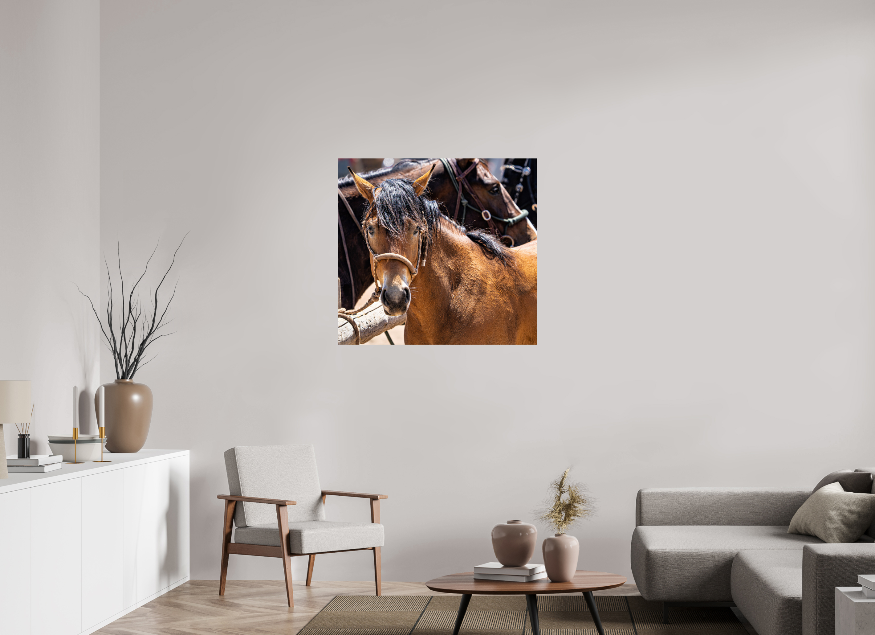 37.5 x 35″, PHOTO PAPER Pack Horse Portrait 6