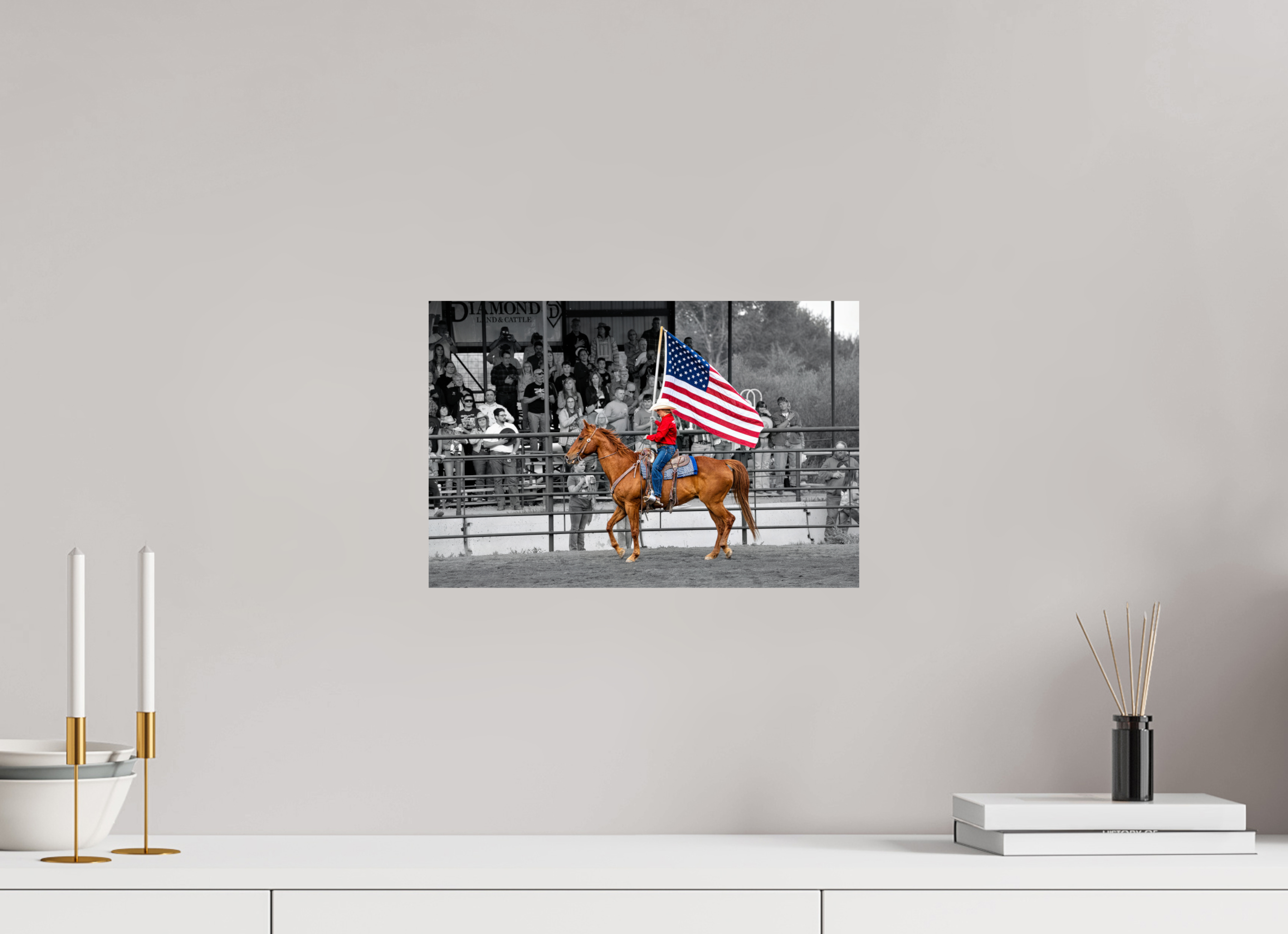 15 x 10″, PHOTO PAPER America 250 Flag Rider 2