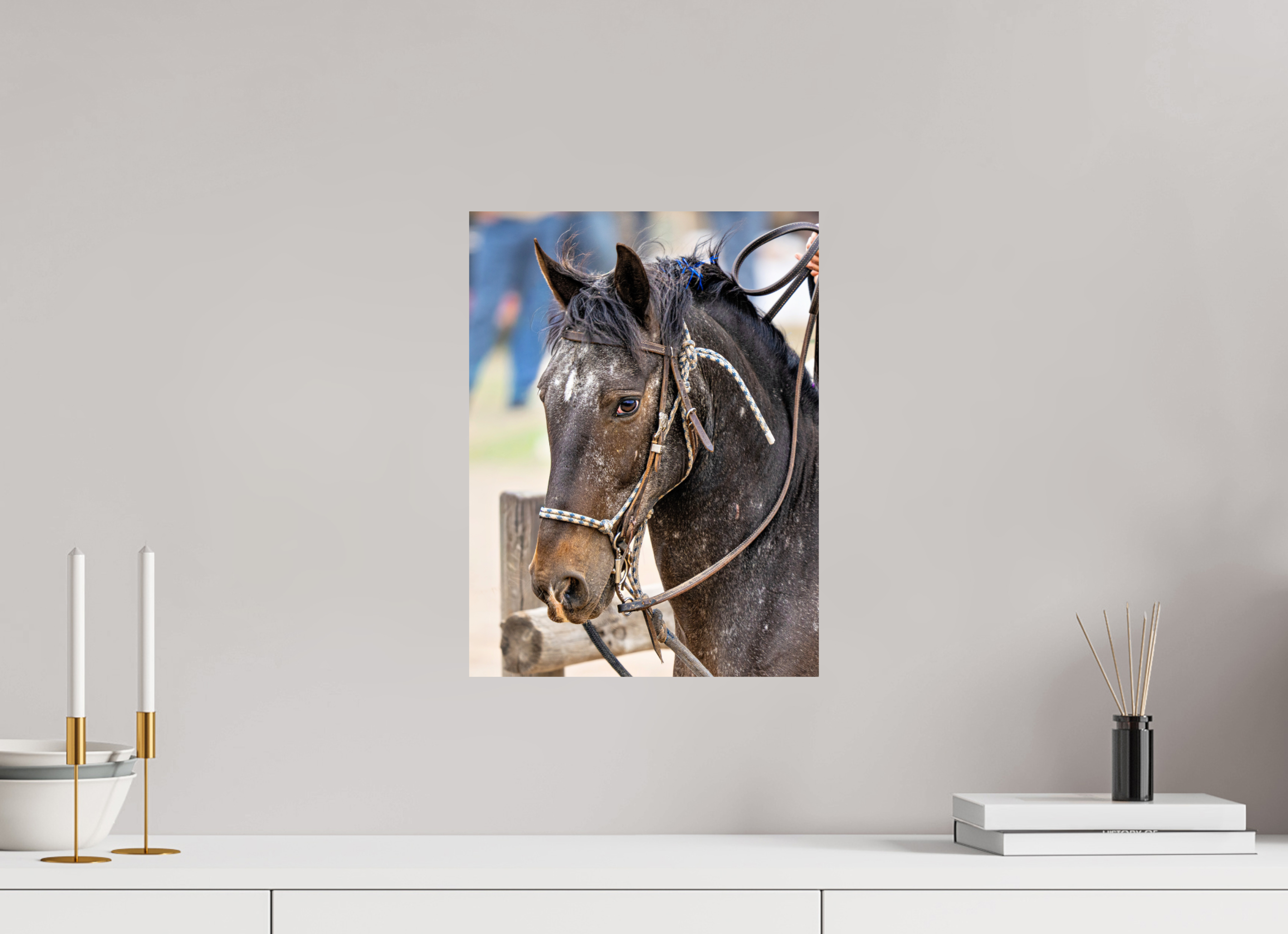 12 x 16″, METAL Pack Horse Portrait 1