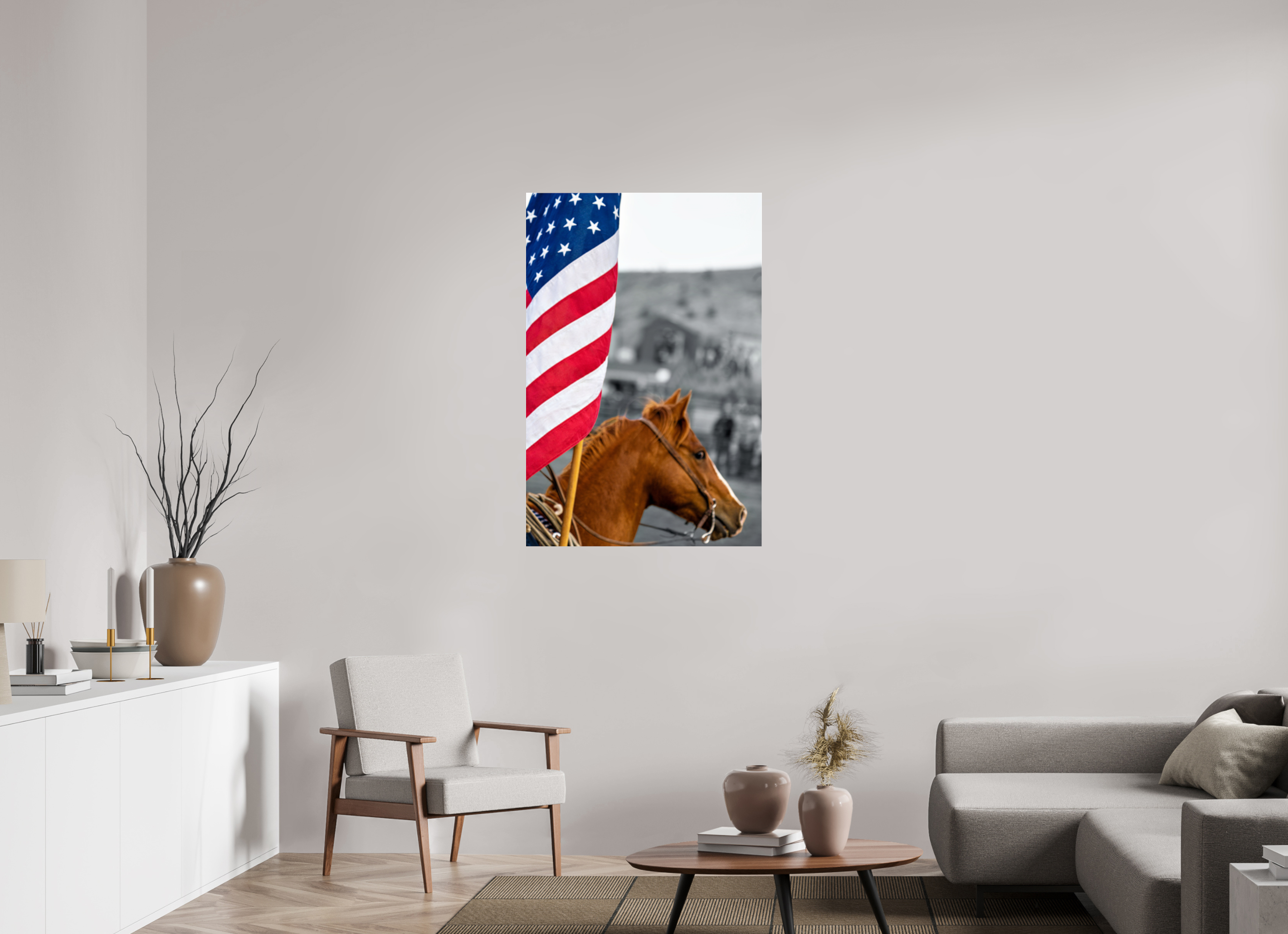 30 x 45″, ACRYLIC America 250 Flag Rider 4