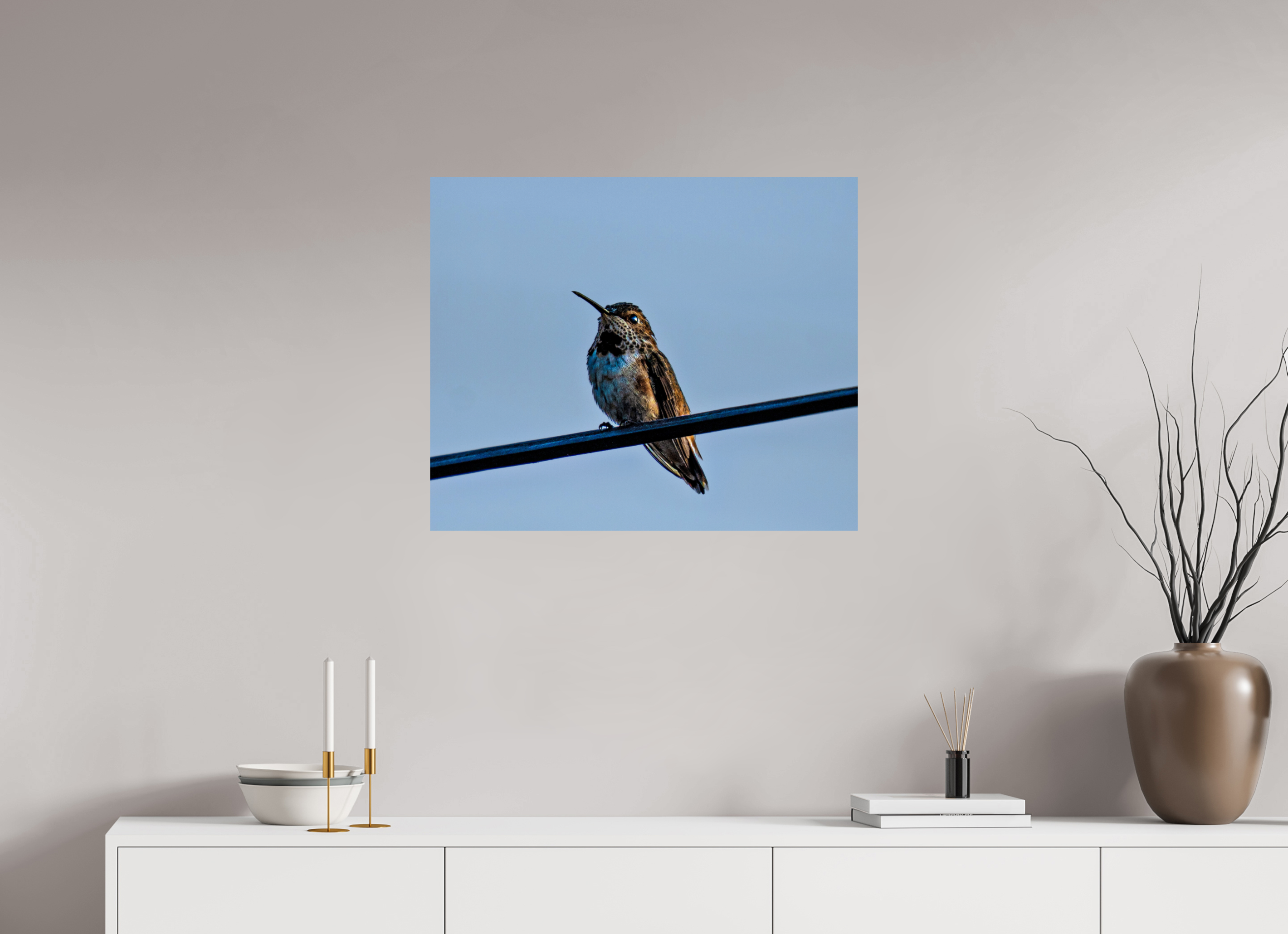 29 x 24″, PHOTO PAPER Hummingbird