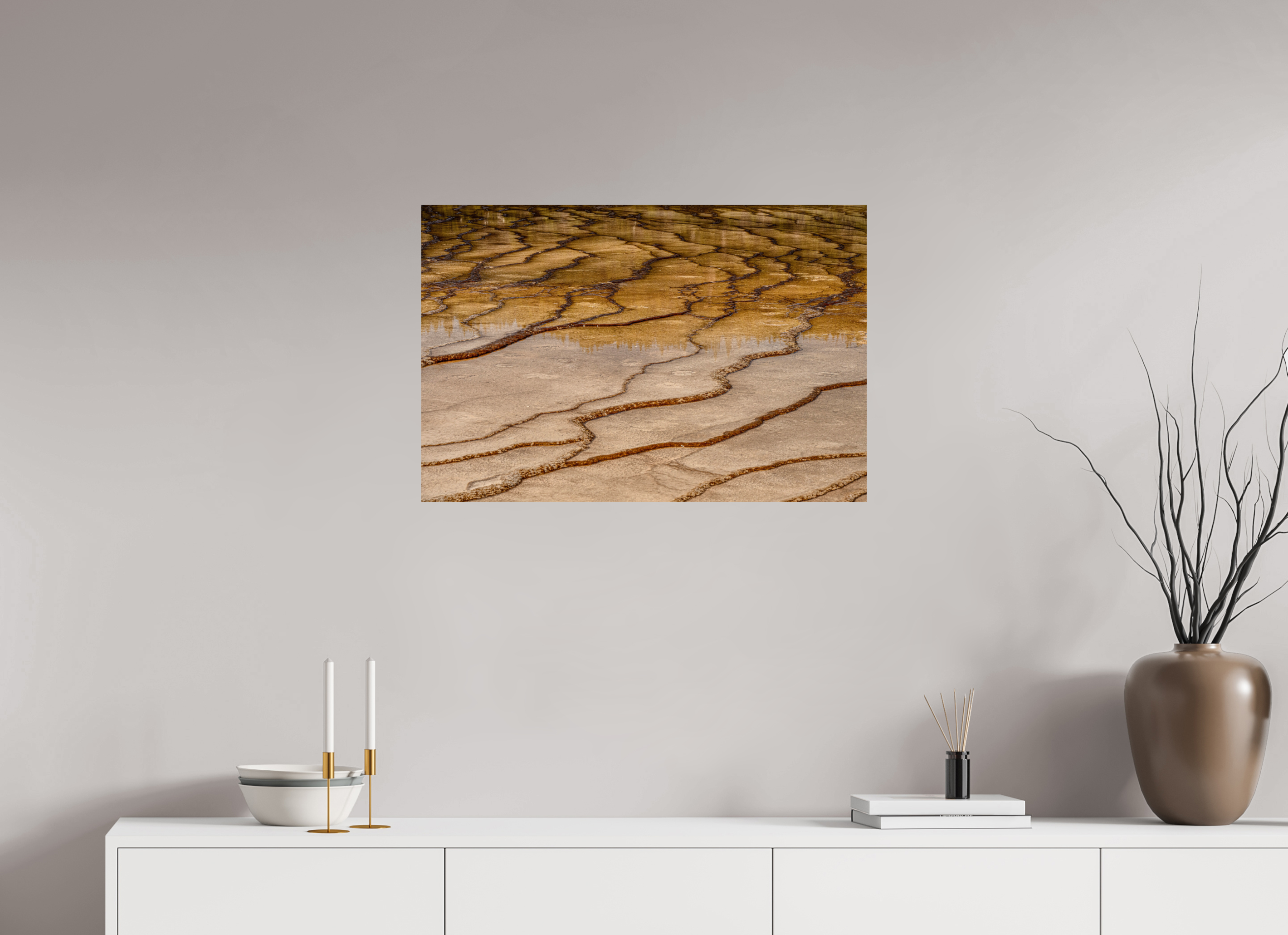 30 x 20″, METAL Yellowstone