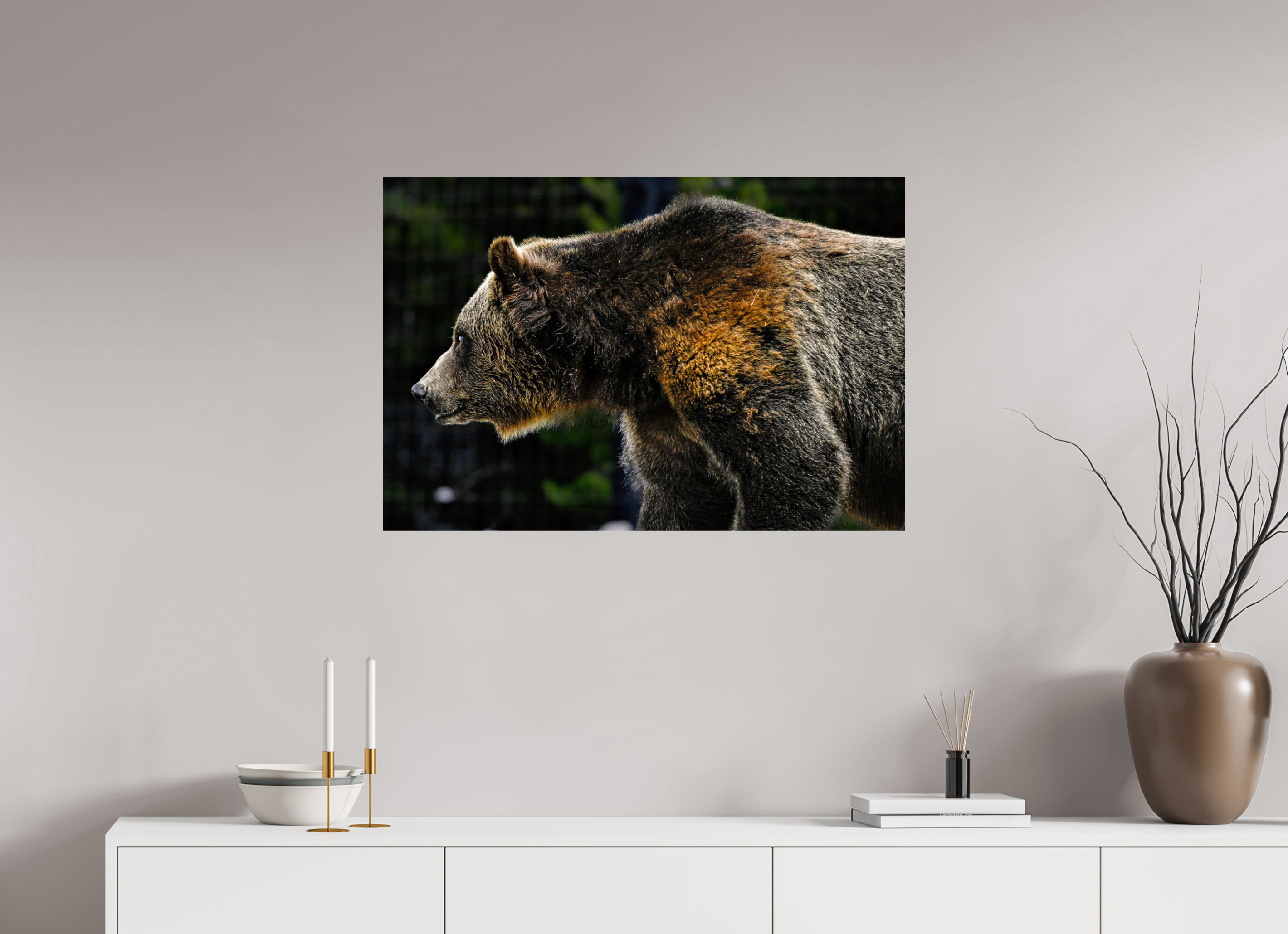 35.4 x 24″, PHOTO PAPER Bear