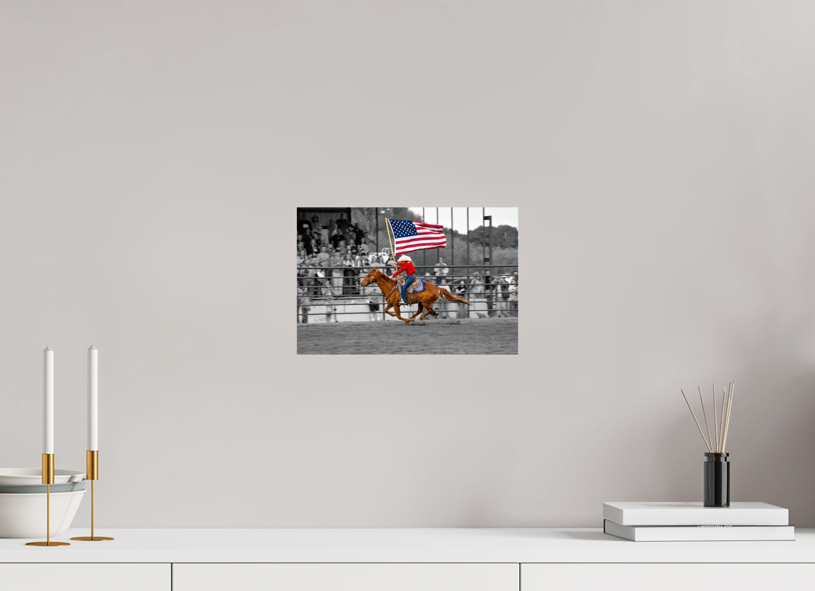 12 x 8″, METAL America 250 Flag Rider 7