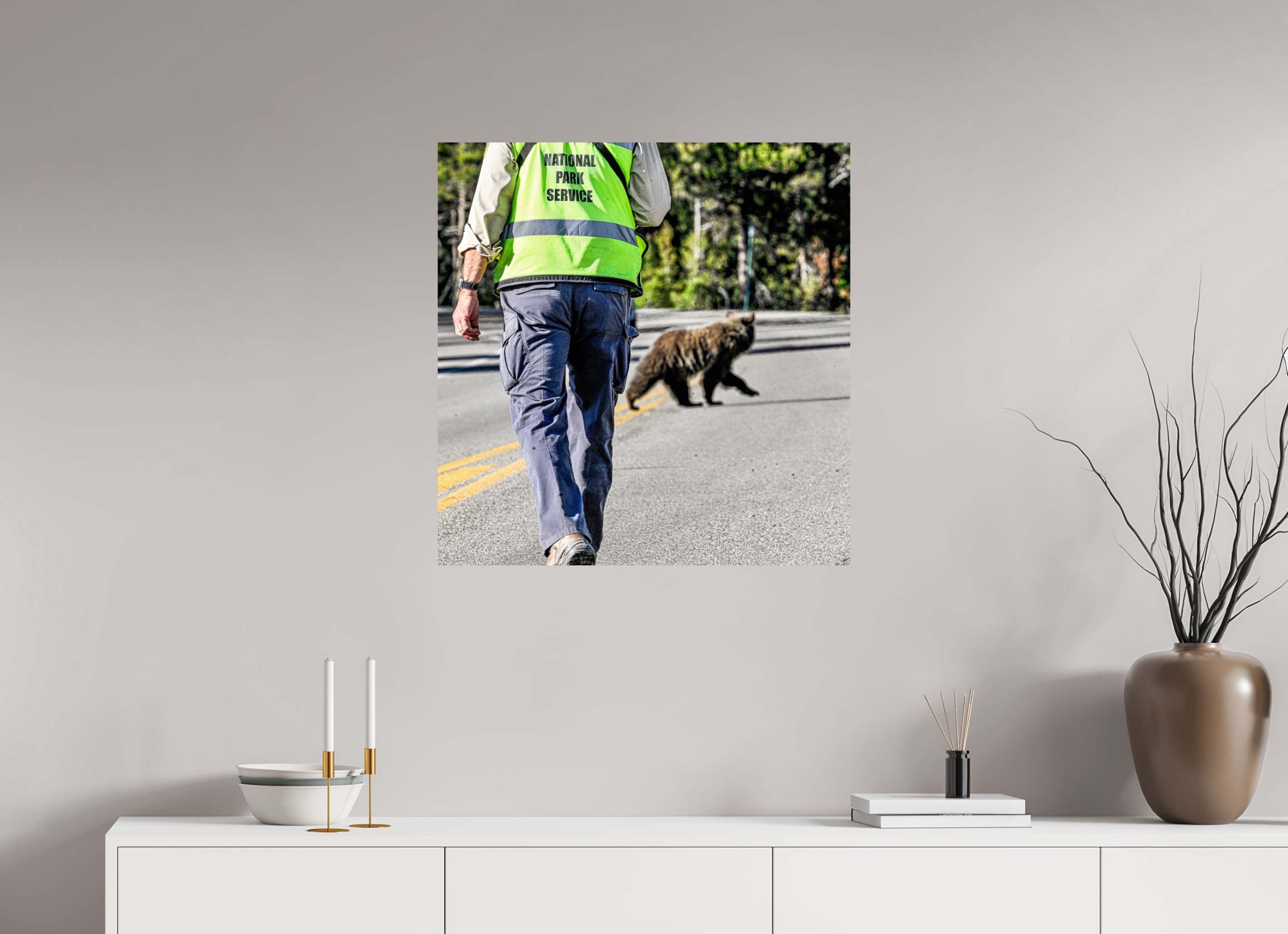 28 x 28.7″, PHOTO PAPER Bear