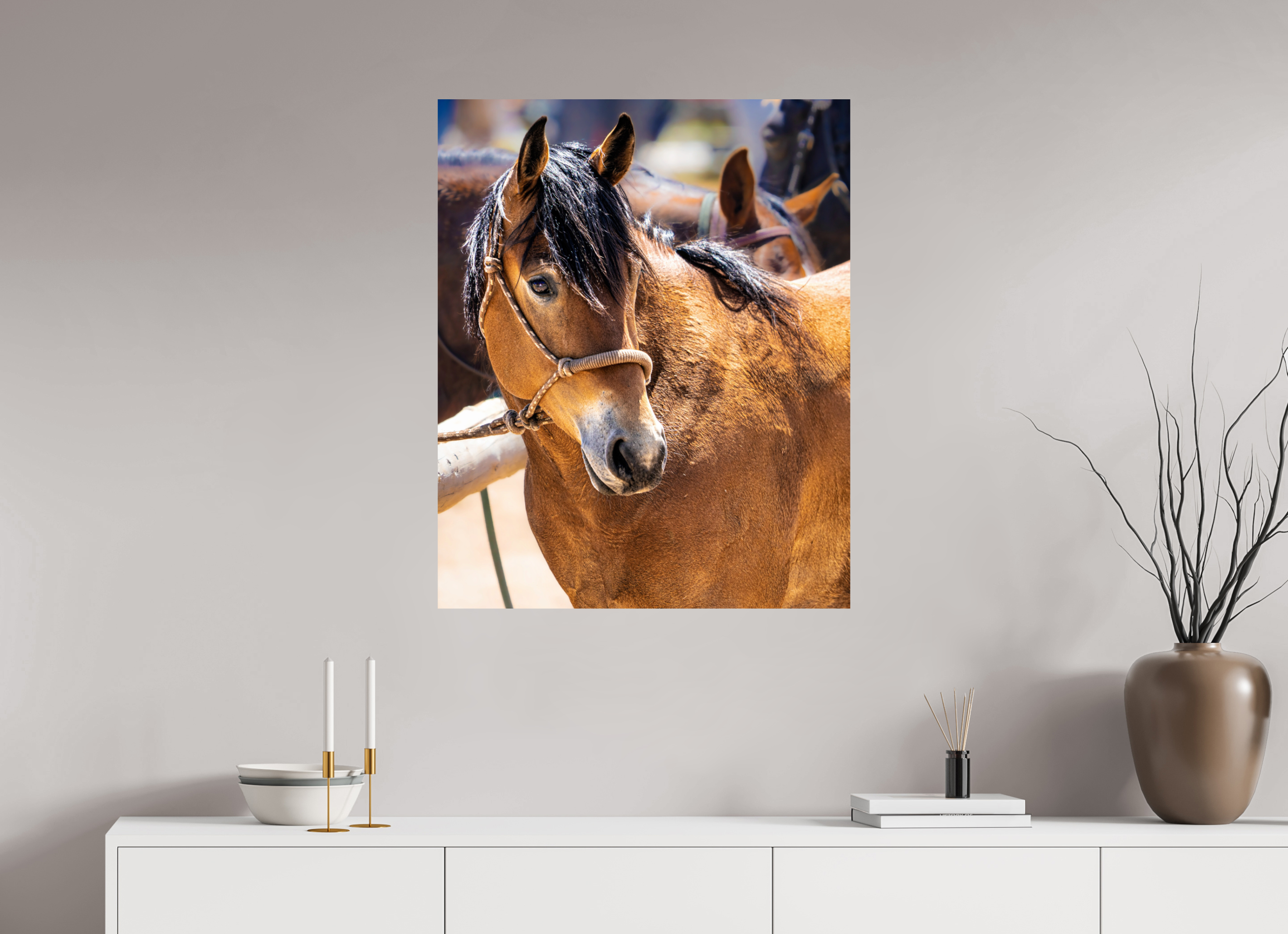 28 x 34.6″, PHOTO PAPER Pack Horse Portrait 5