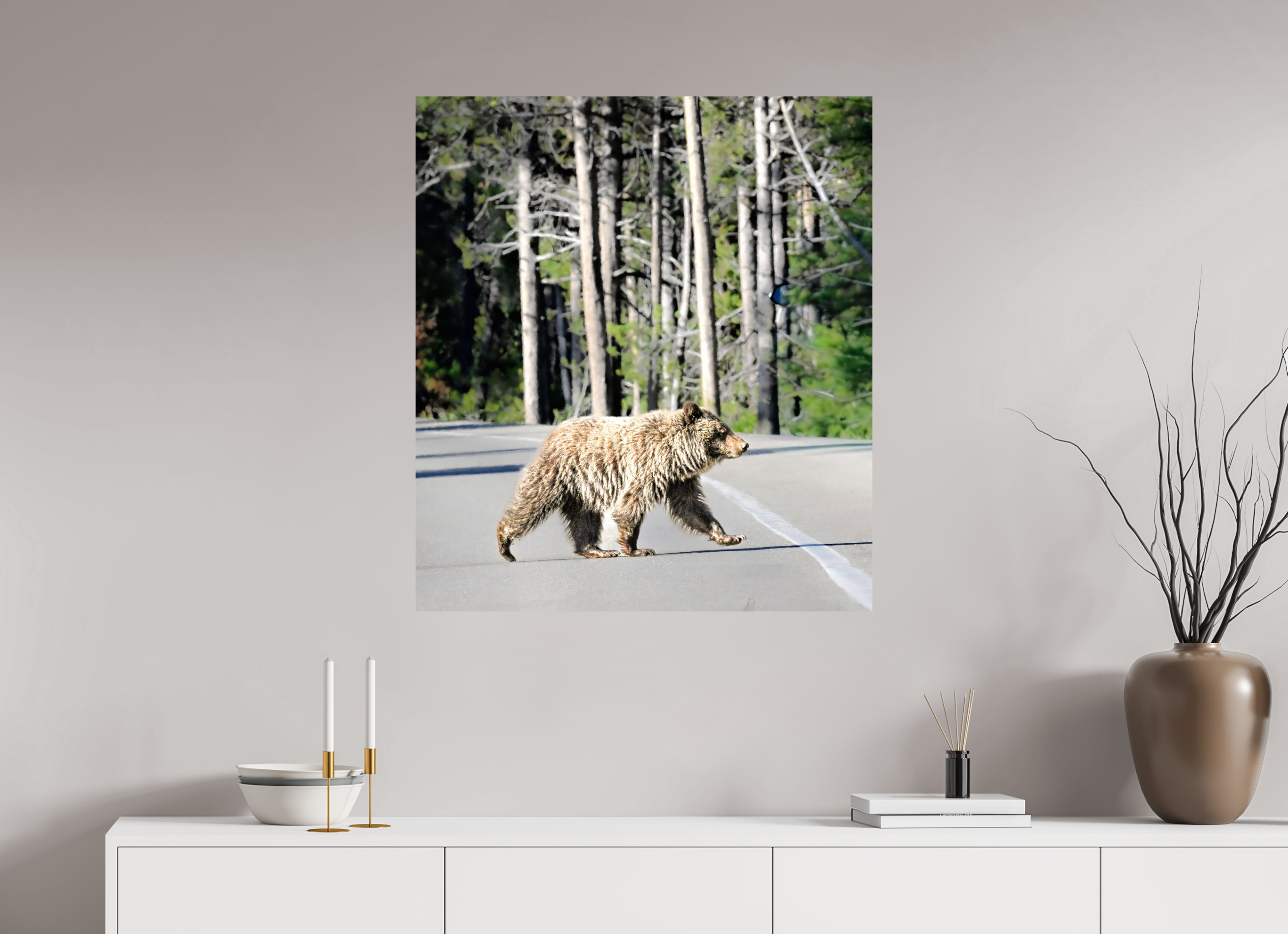 31 x 35″, PHOTO PAPER Bear