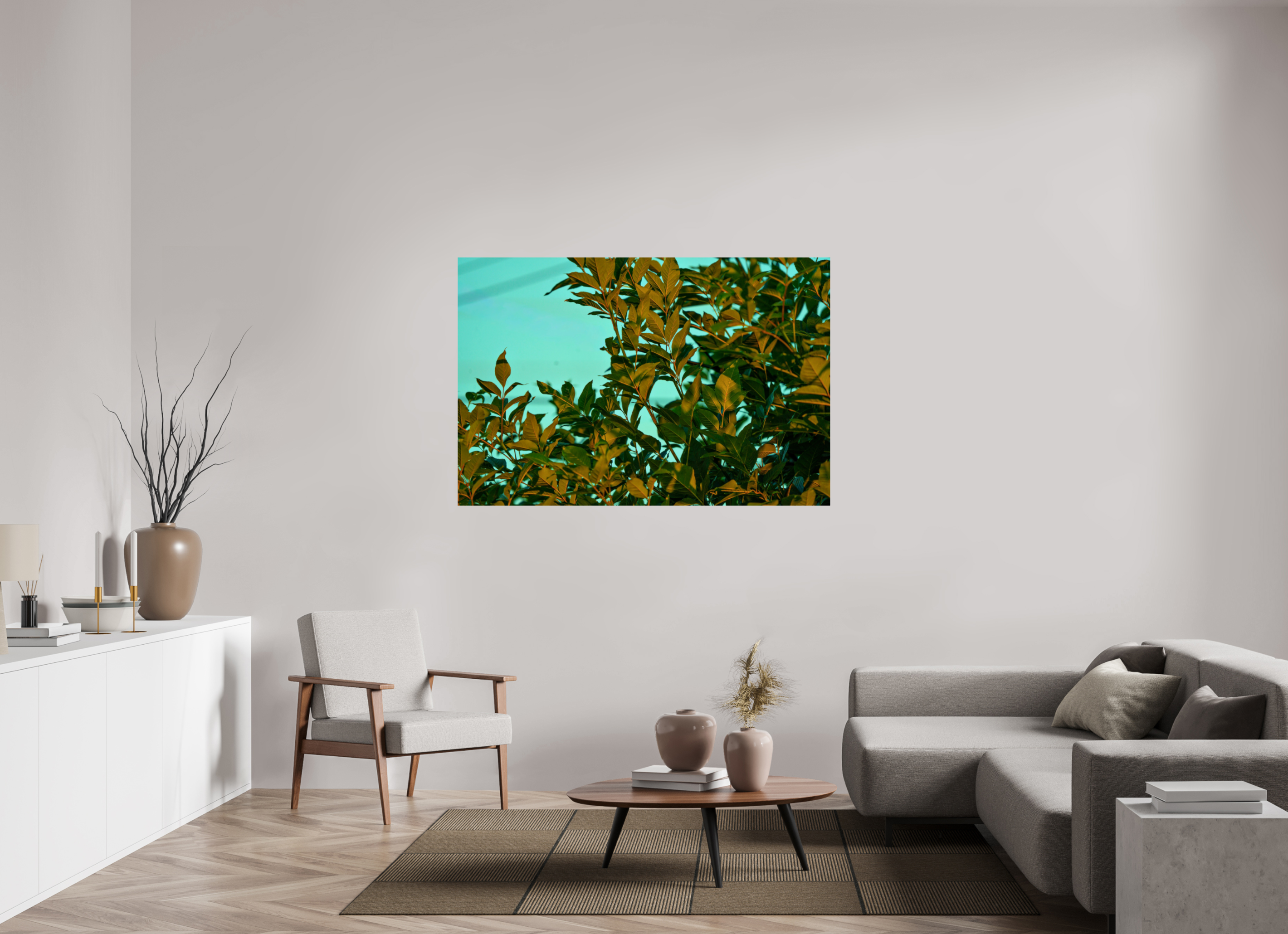 60 x 40″, PHOTO PAPER Leaves