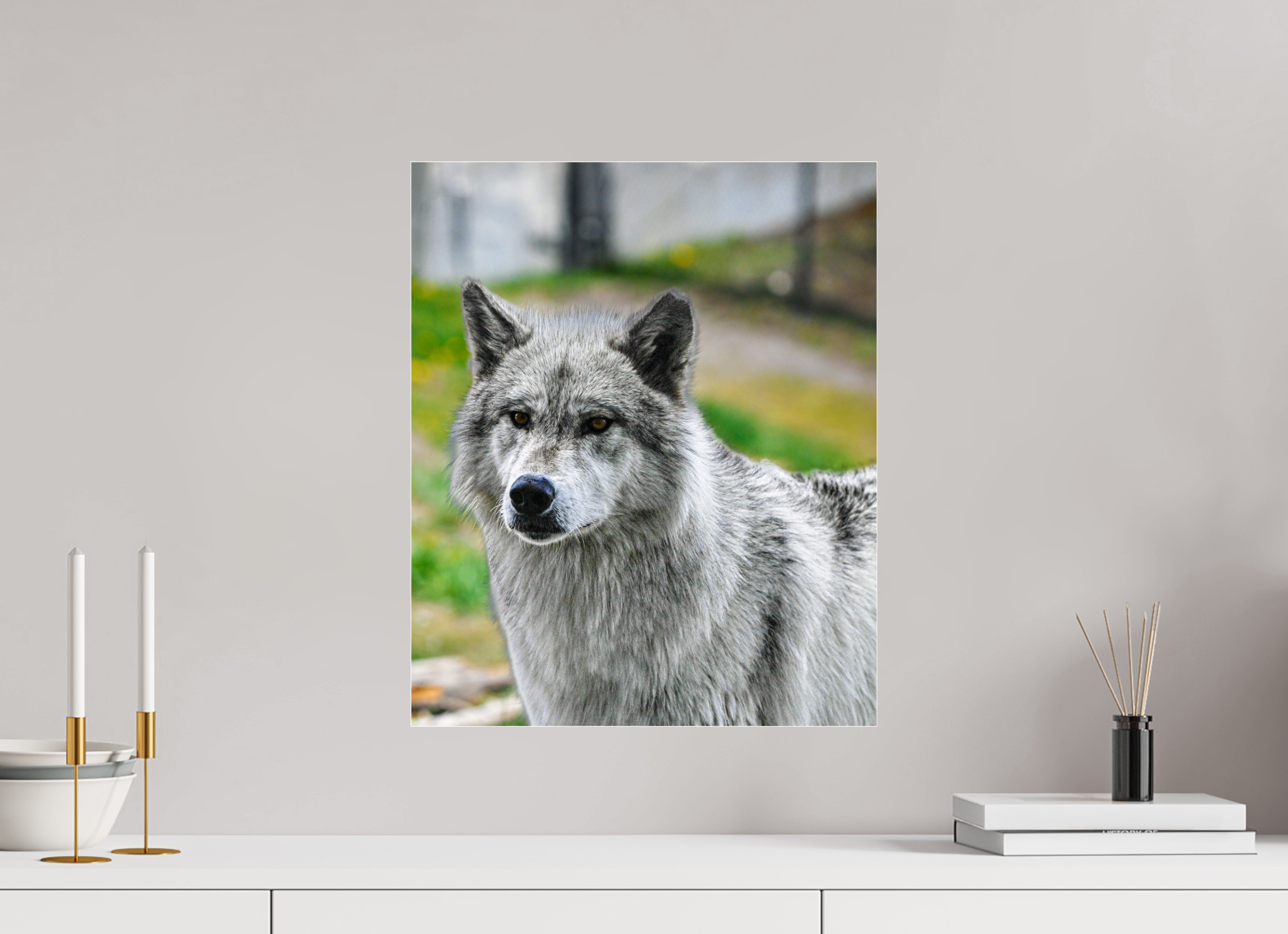 16 x 19.4″, ACRYLIC Wolf Portrait