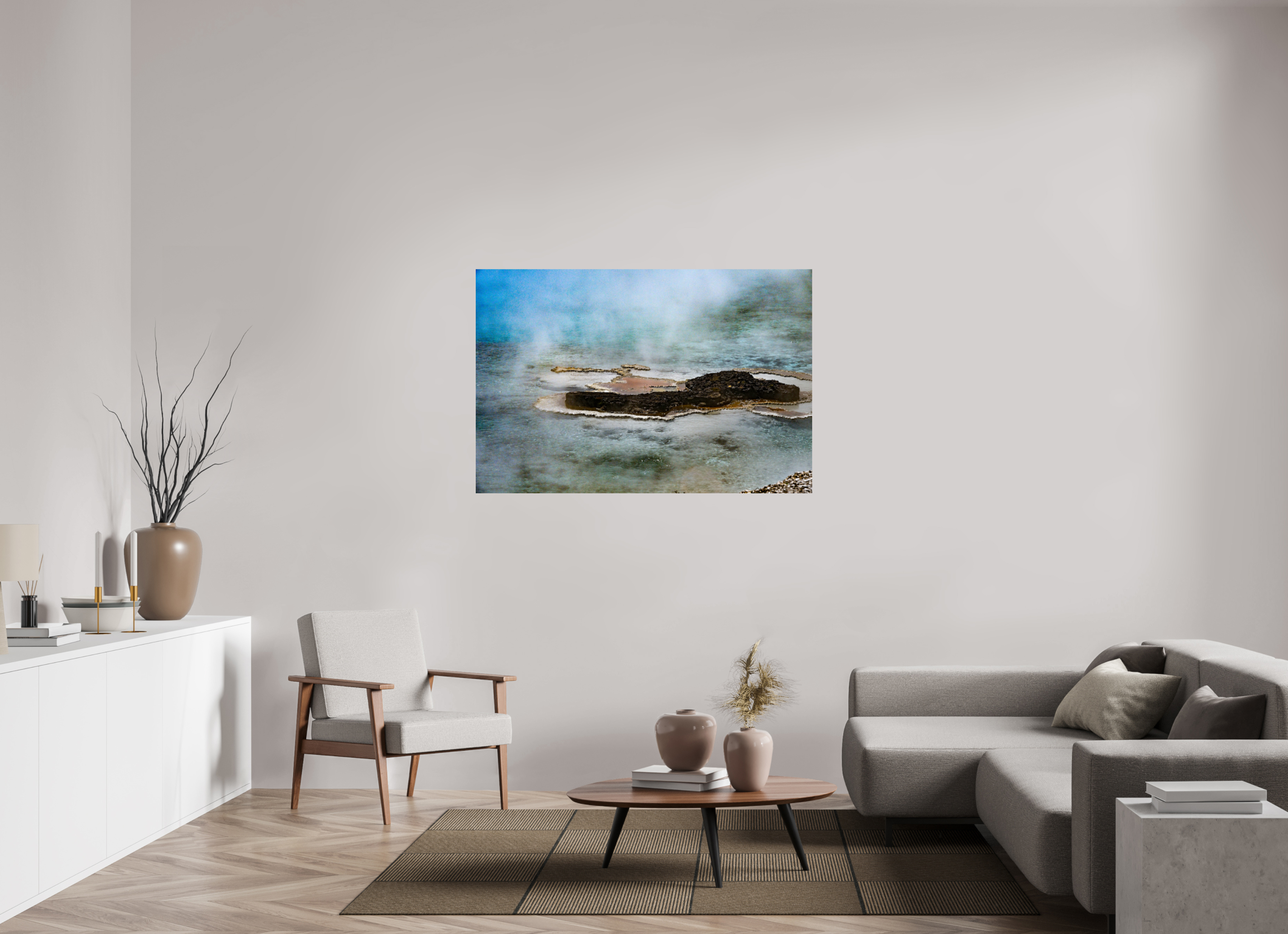 54 x 36″, METAL Yellowstone