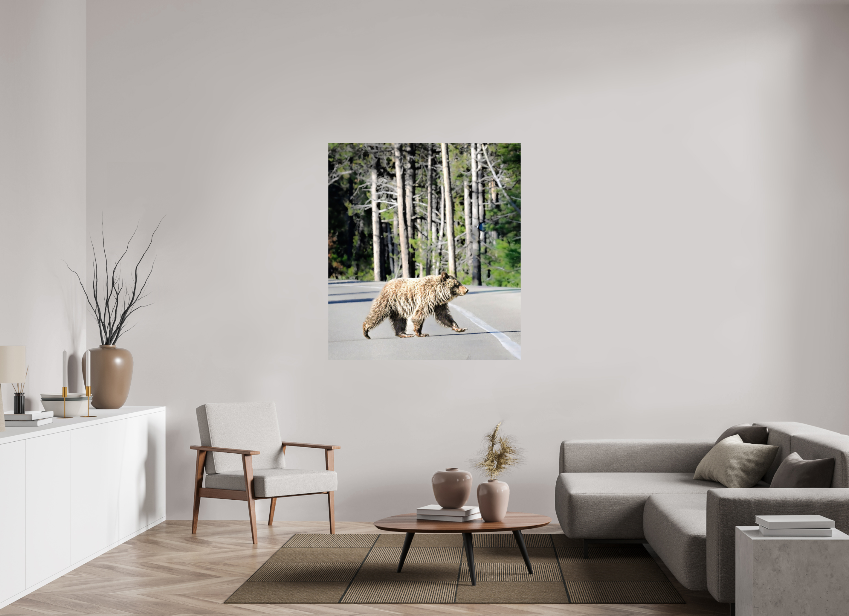 47 x 53″, PHOTO PAPER Bear