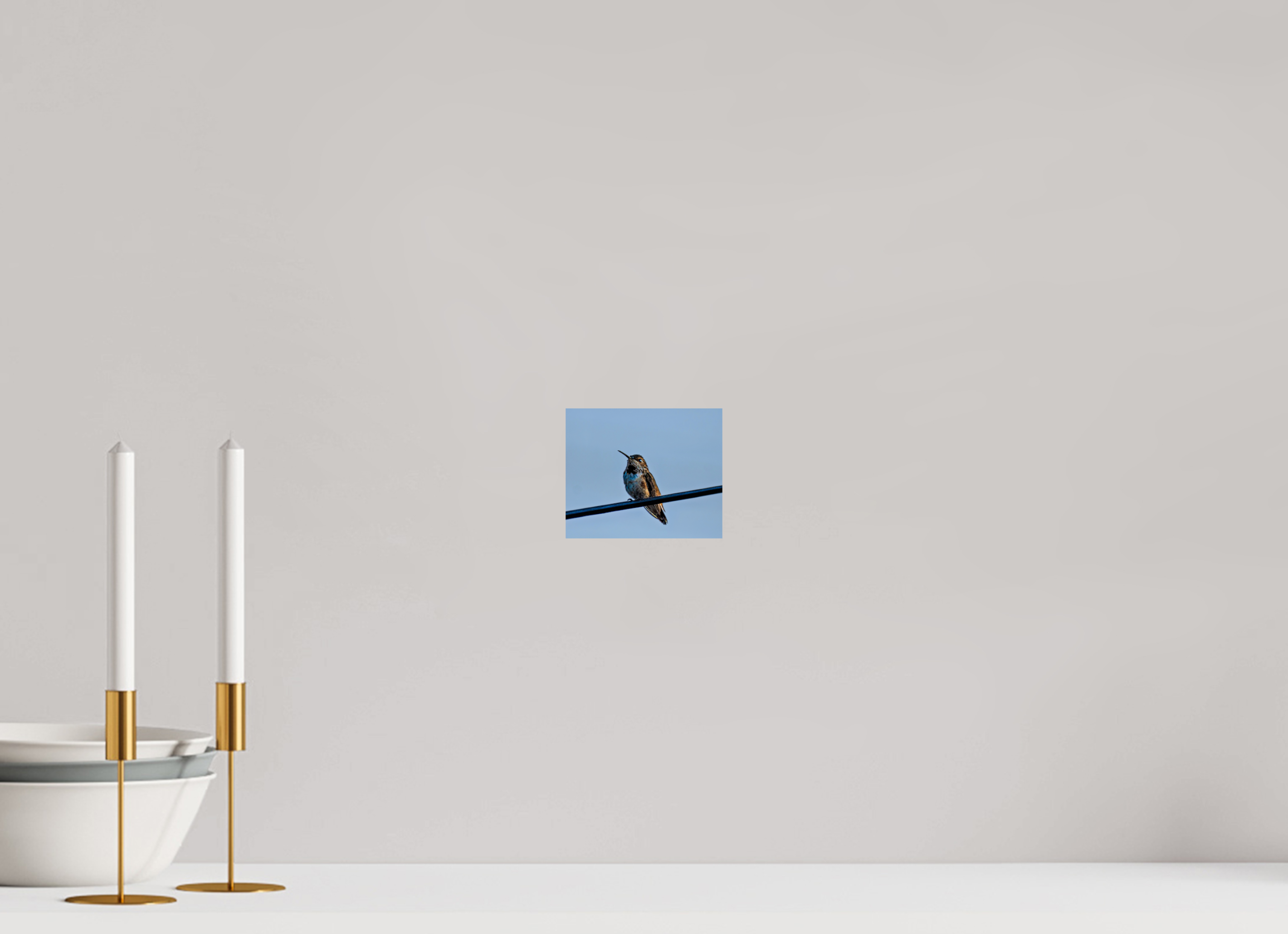4.8 x 4″, METAL Hummingbird