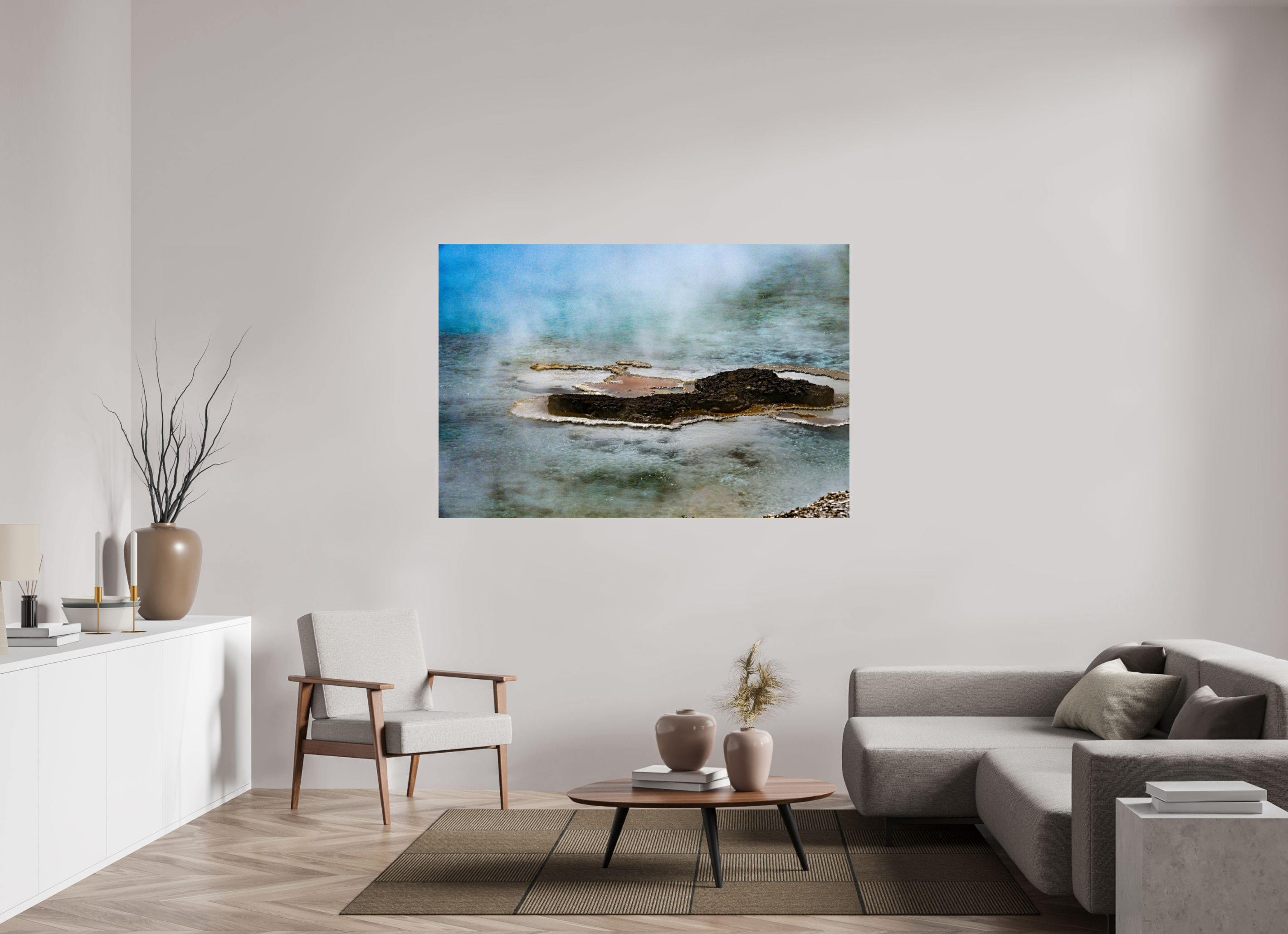 66 x 44″, METAL Yellowstone