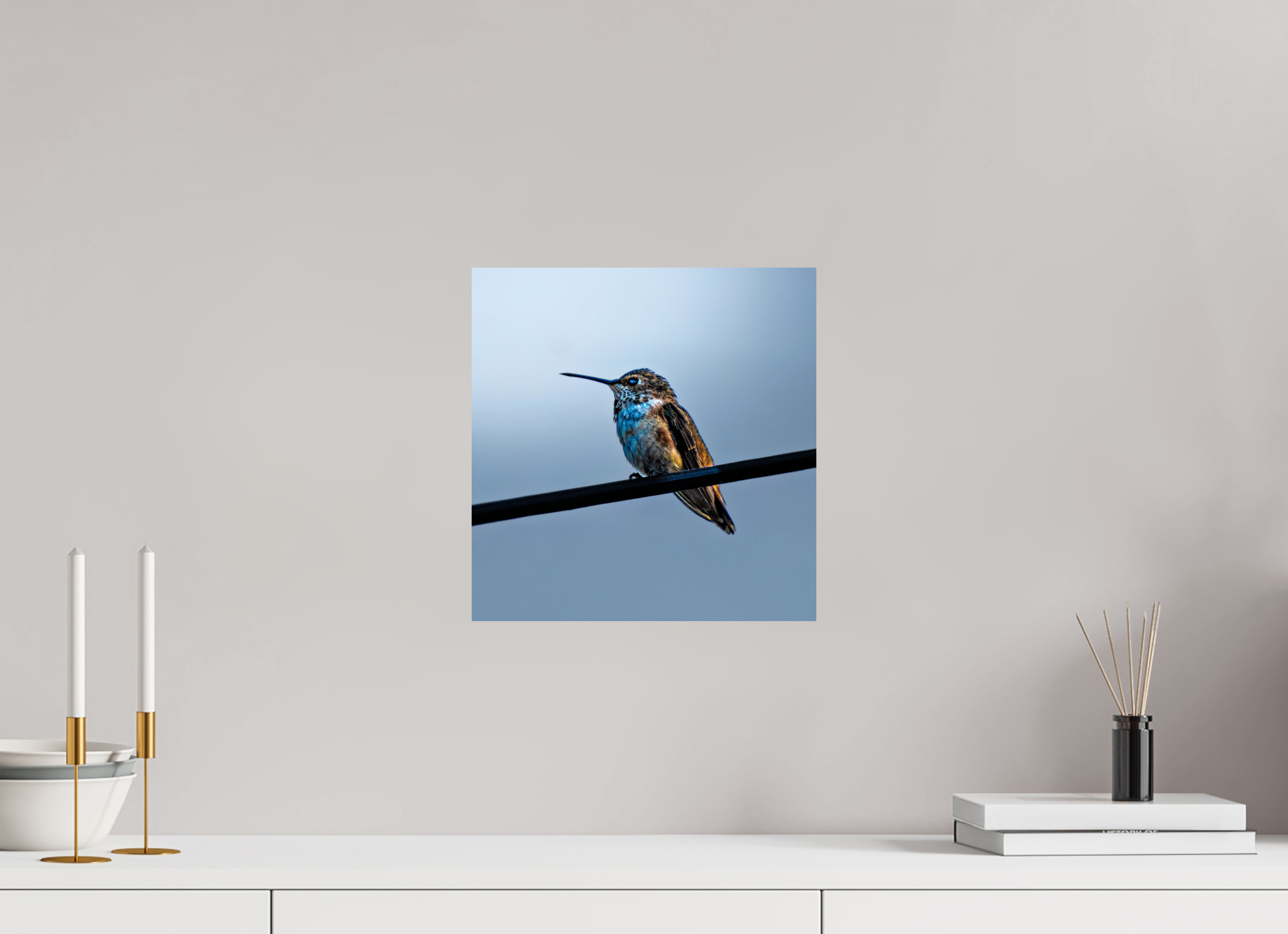 12 x 12.3″, PHOTO PAPER Hummingbird