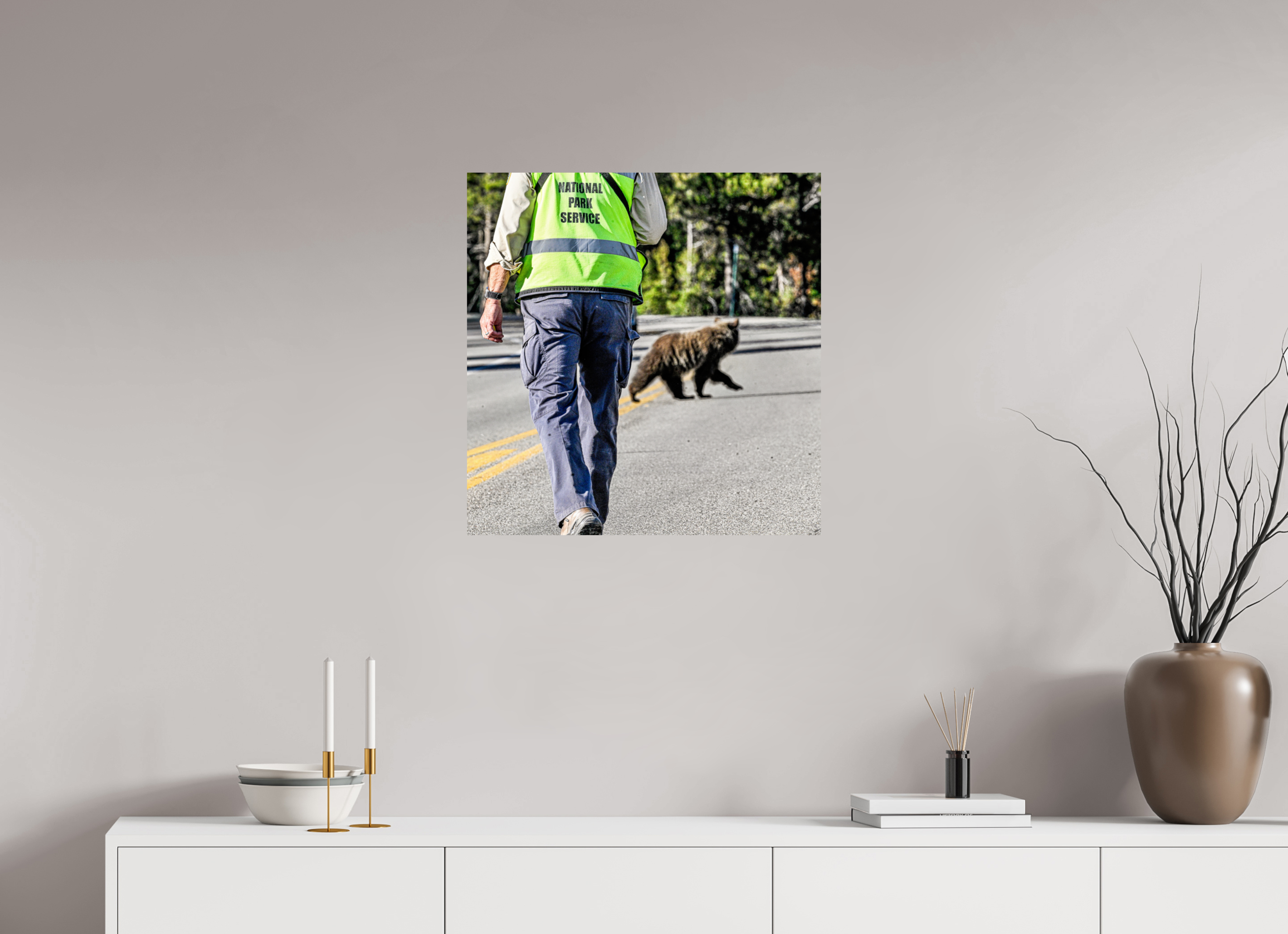 24 x 24.6″, PHOTO PAPER Bear