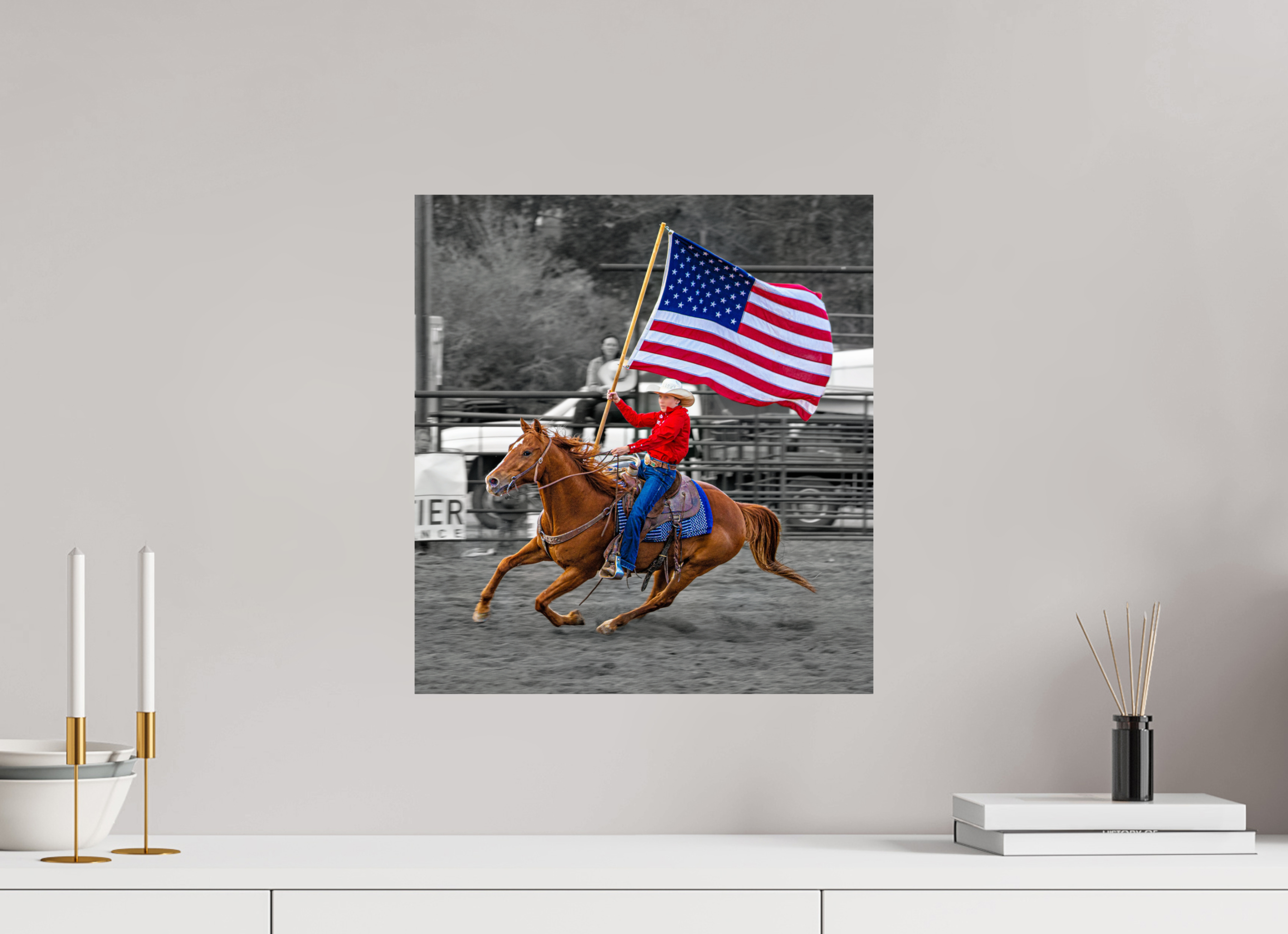 16 x 17.4″, PHOTO PAPER America 250 Flag Rider 17
