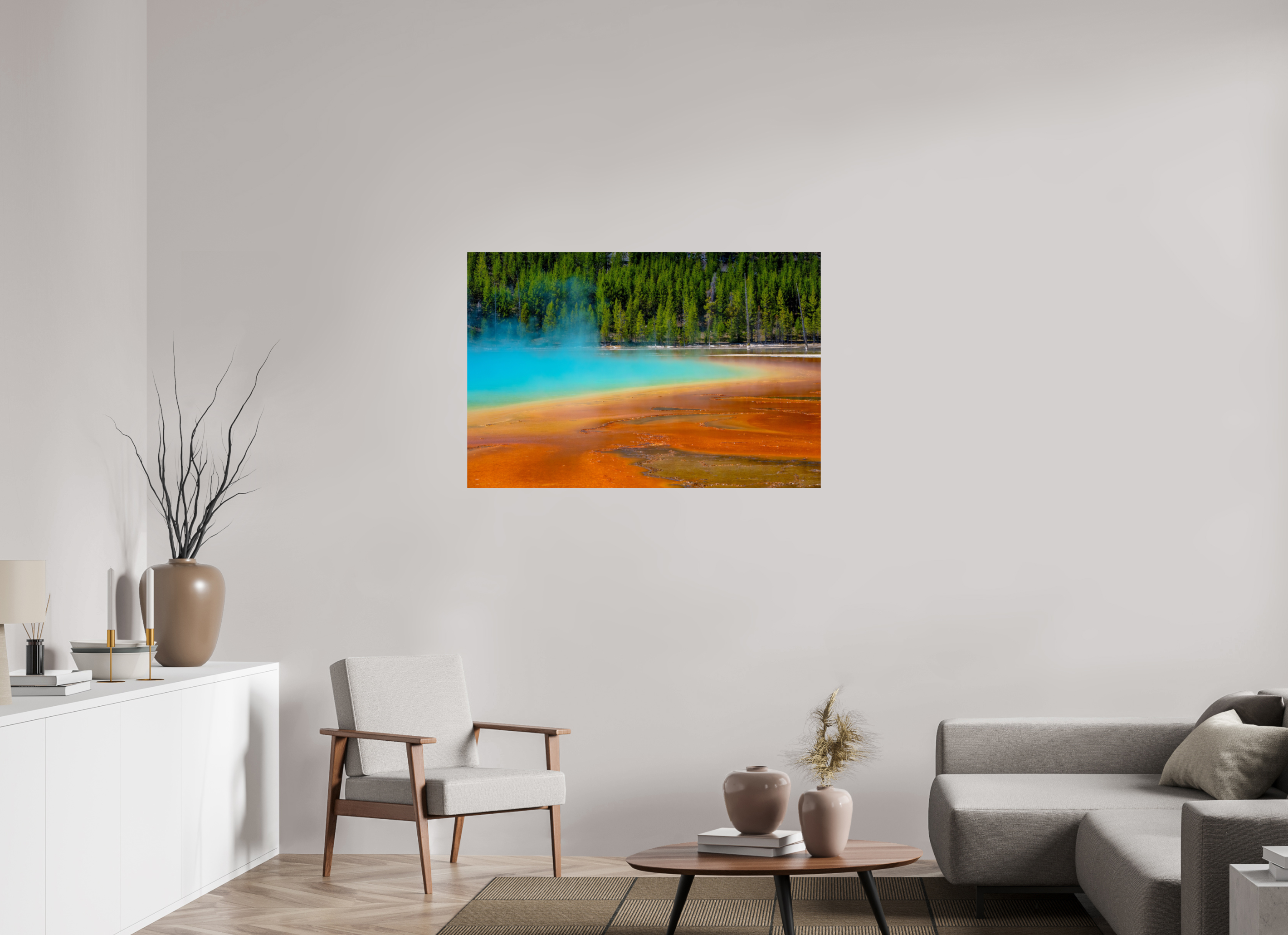 45 x 30″, METAL Yellowstone