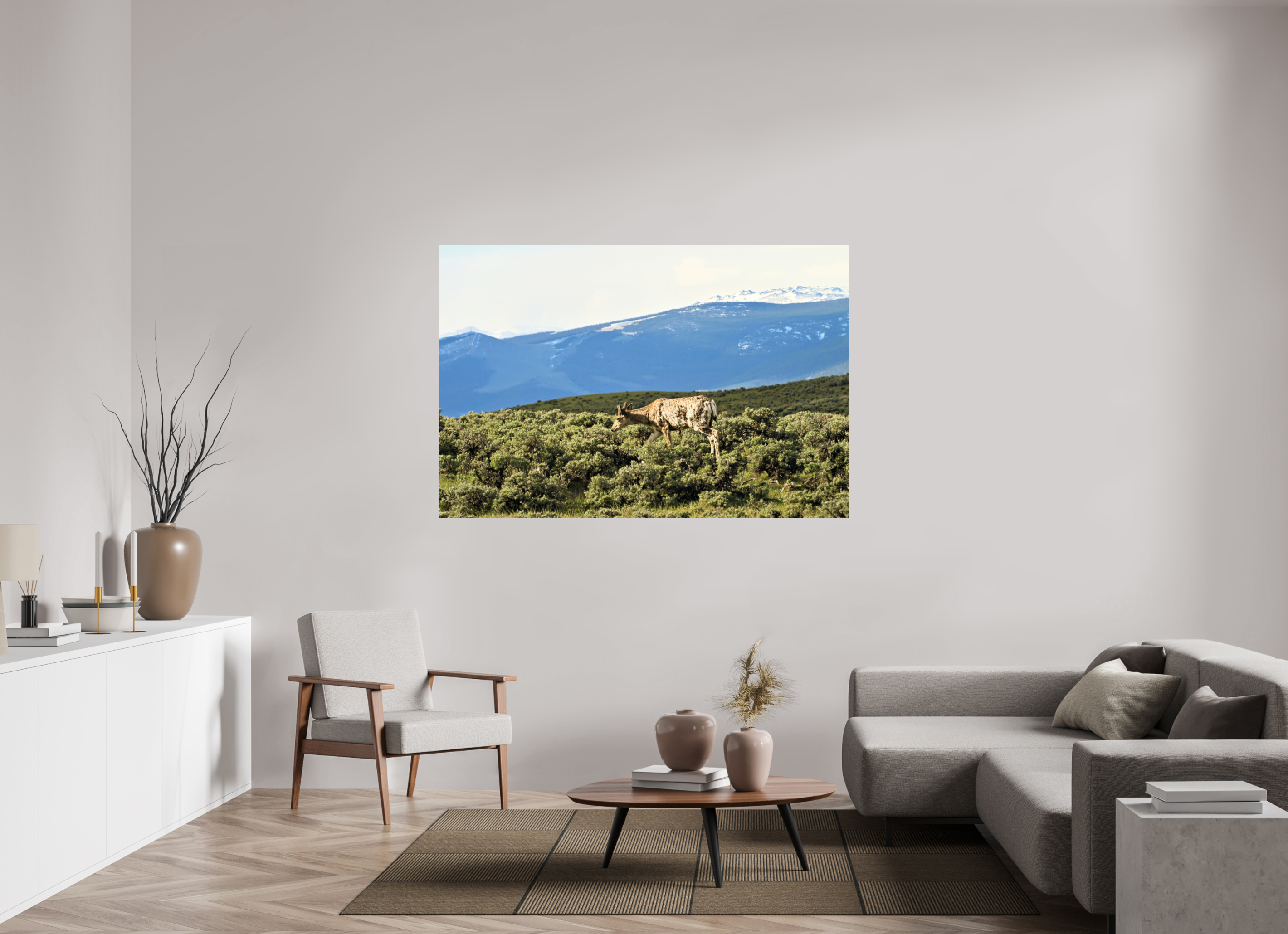 66 x 44″, PHOTO PAPER Deer
