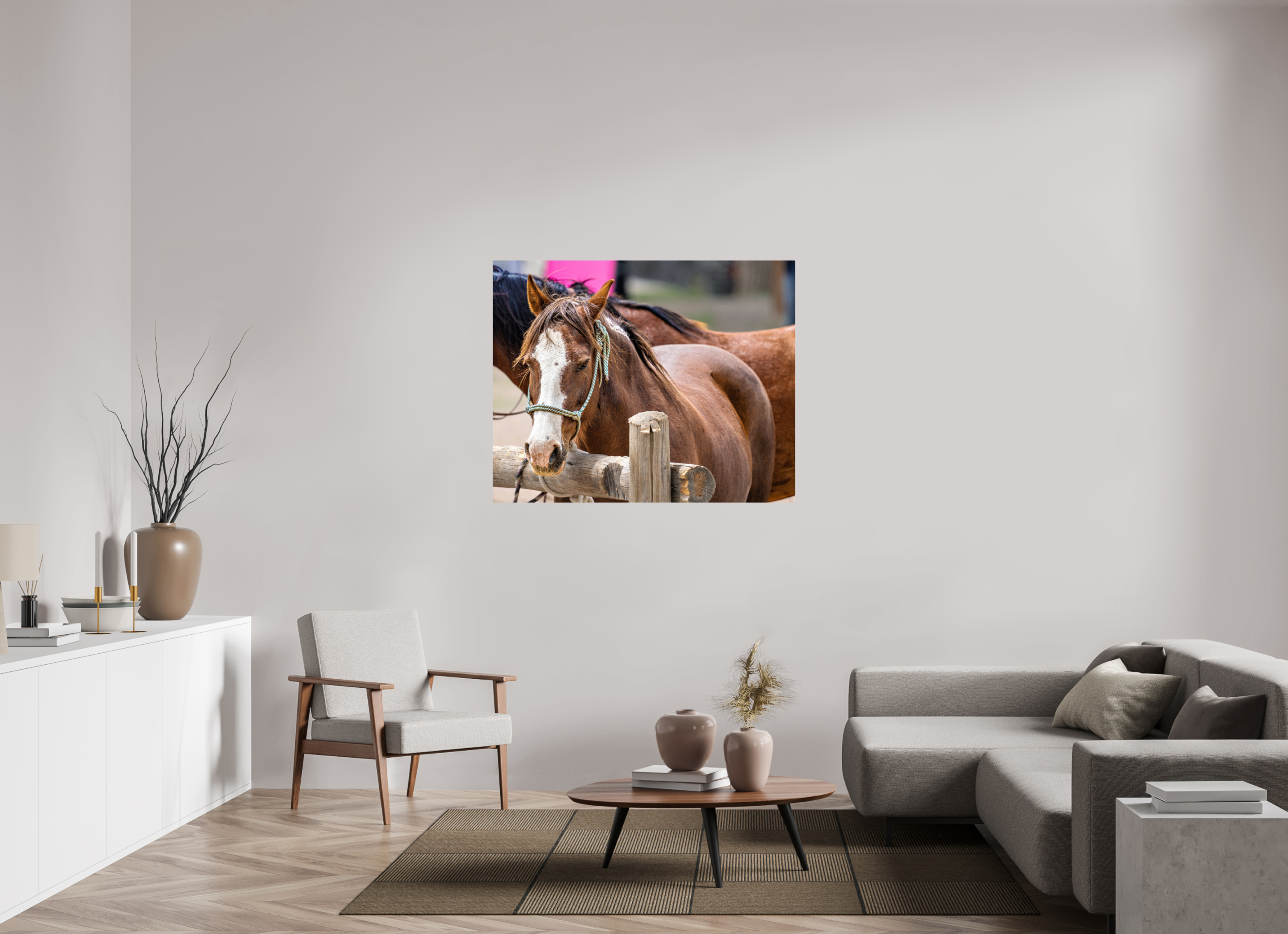 48.7 x 39″, PHOTO PAPER Pack Horse Portrait 12 Web Exclusive