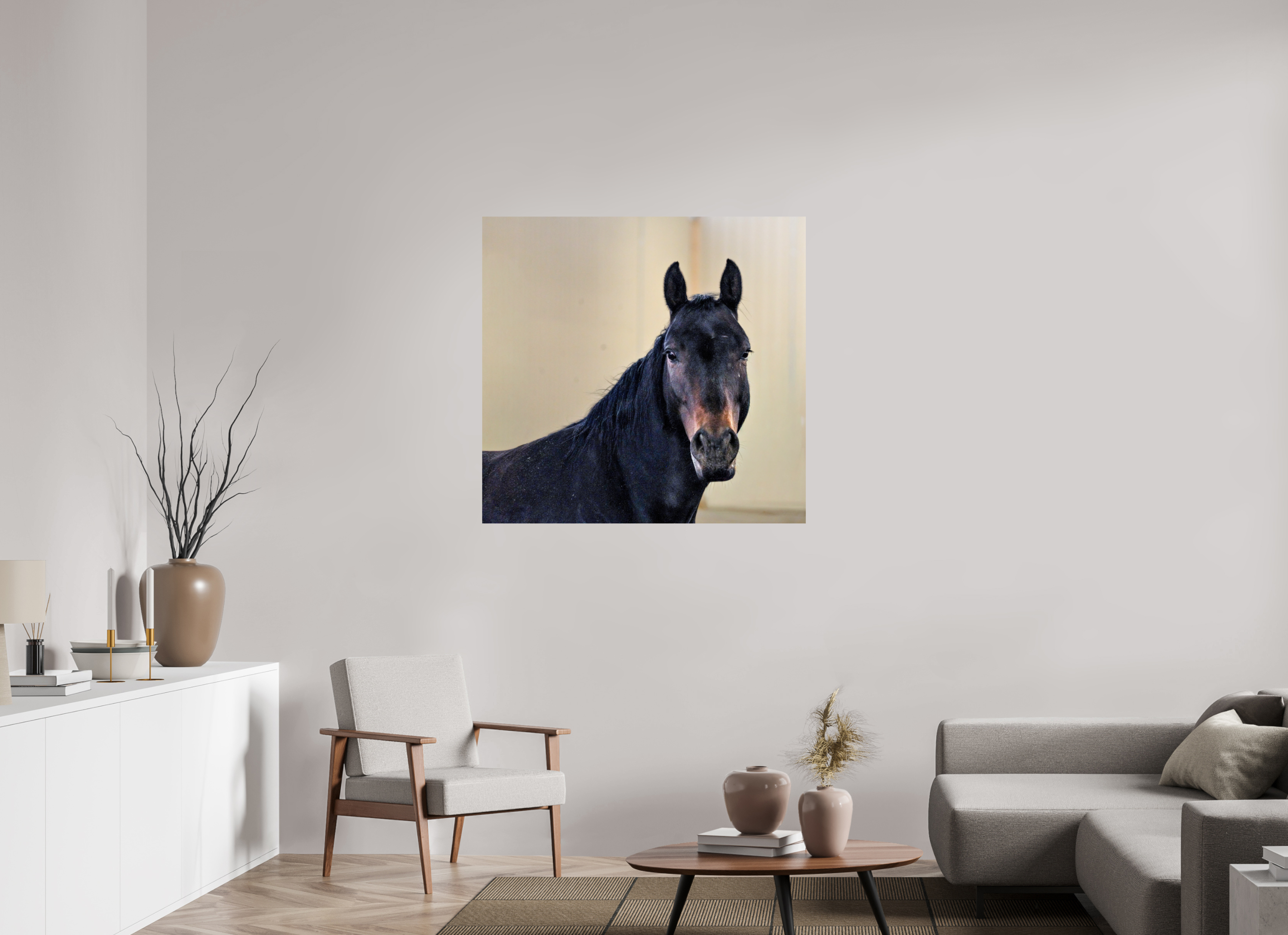 41.2 x 39″, METAL Bella Portrait