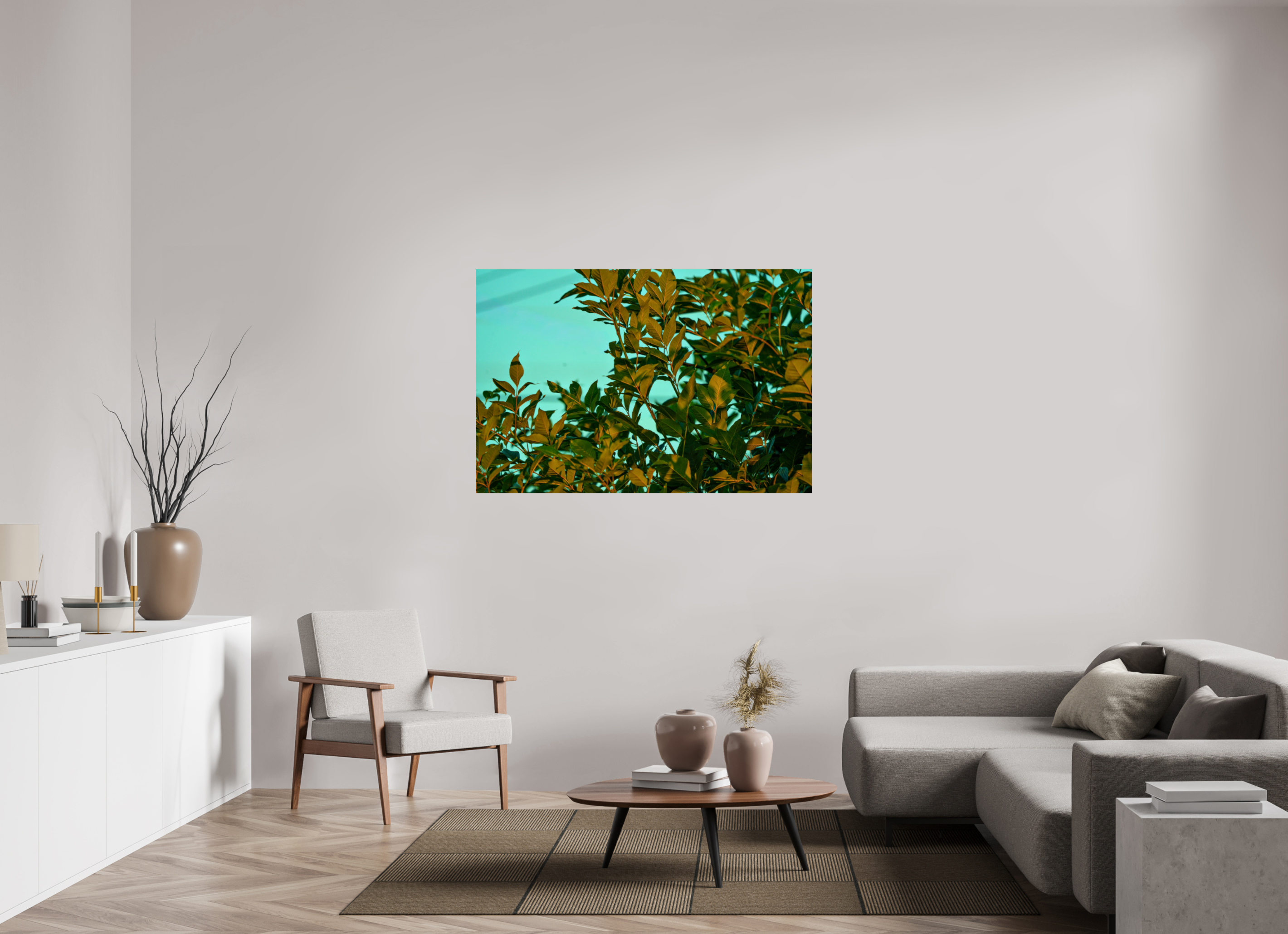 54 x 36″, ACRYLIC Leaves