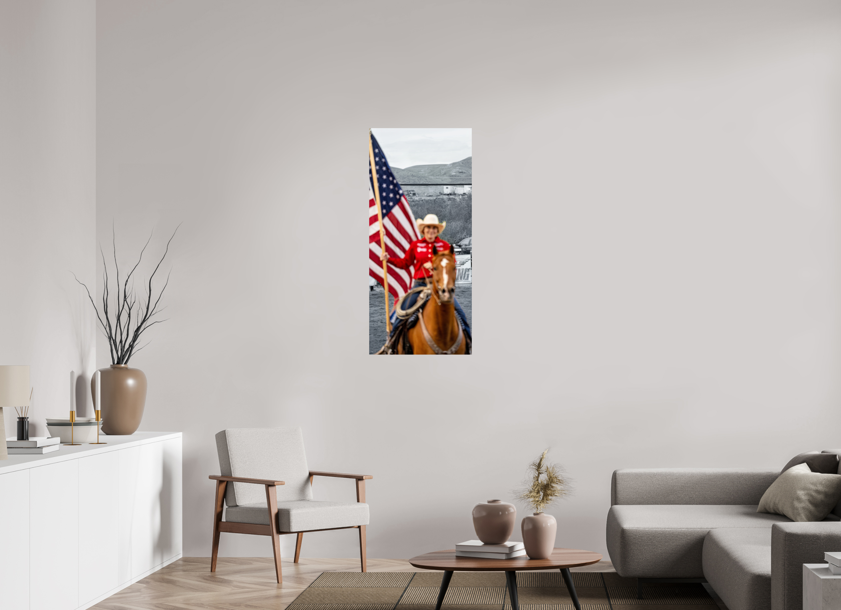 20 x 44.1″, METAL America 250 Flag Rider 3