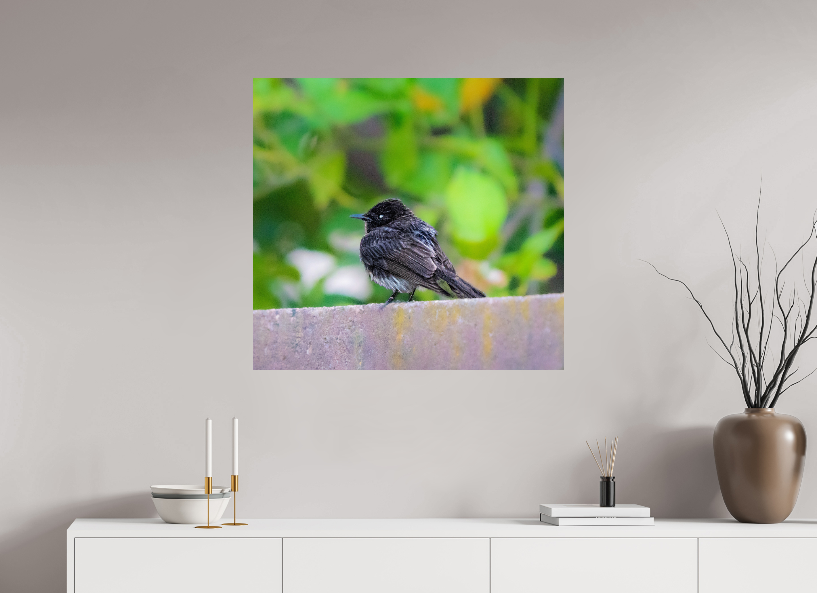 33 x 31″, METAL Bird